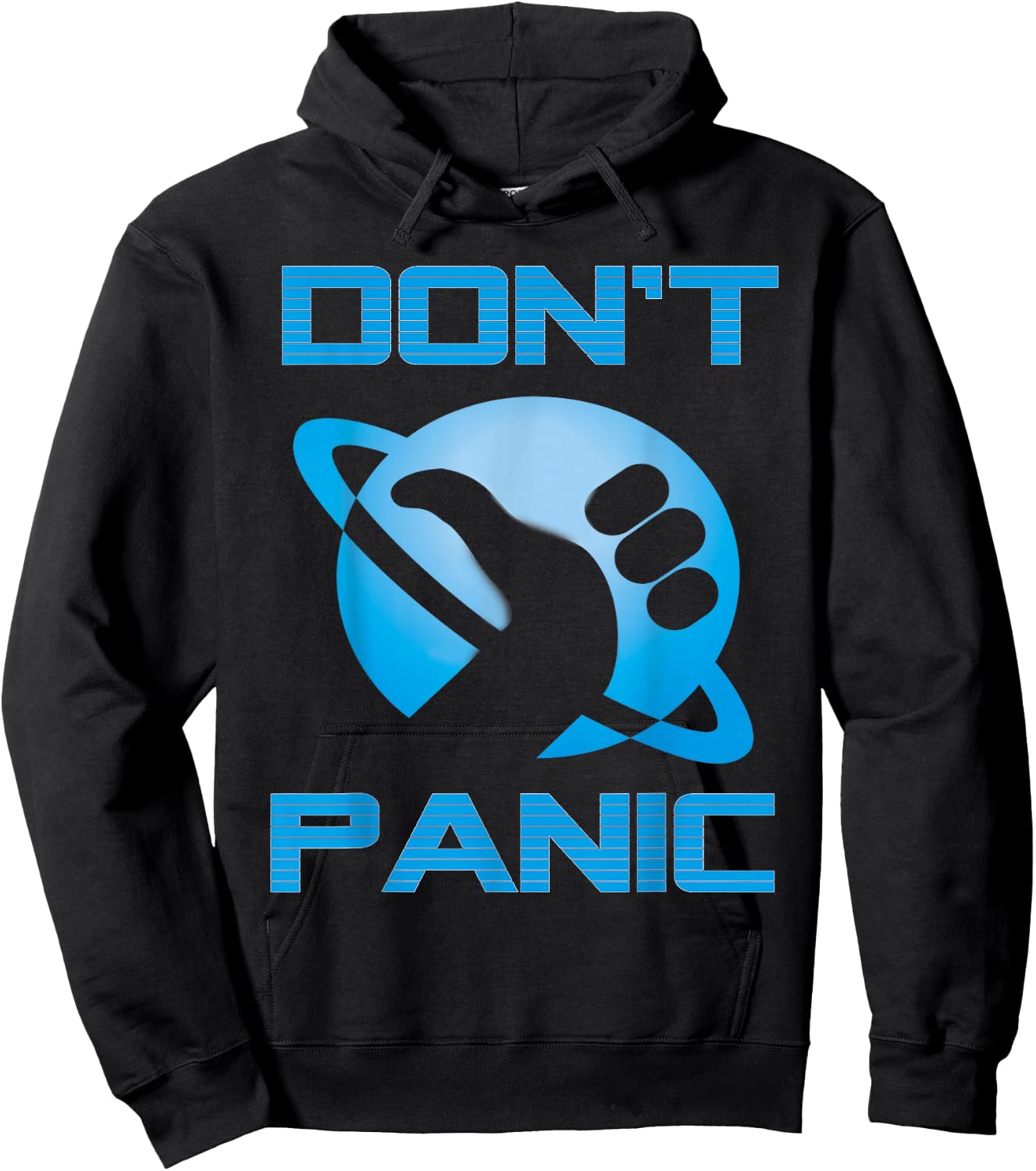 Hitchiker's Guide to The Galaxy Dont Panic Hoodie - Hoodie | Black