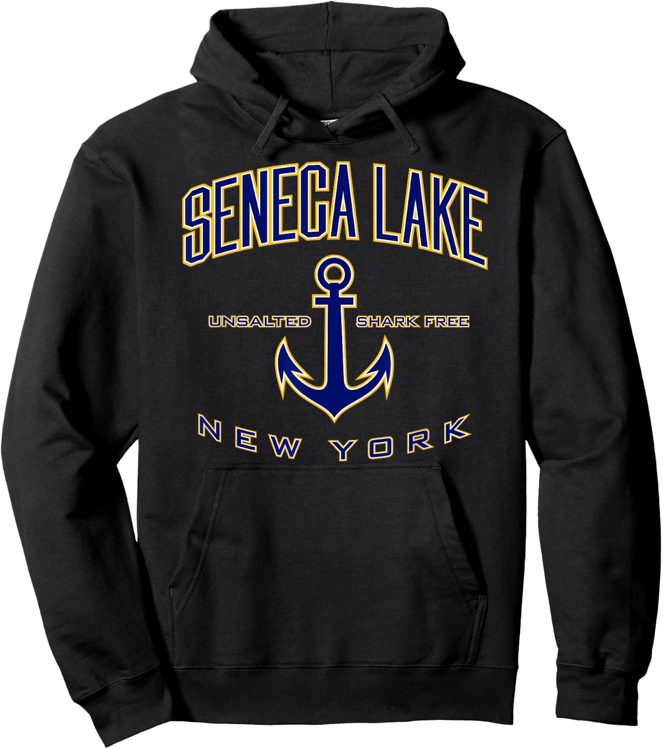 Seneca Lake NY Hoodie - Hoodie | Black