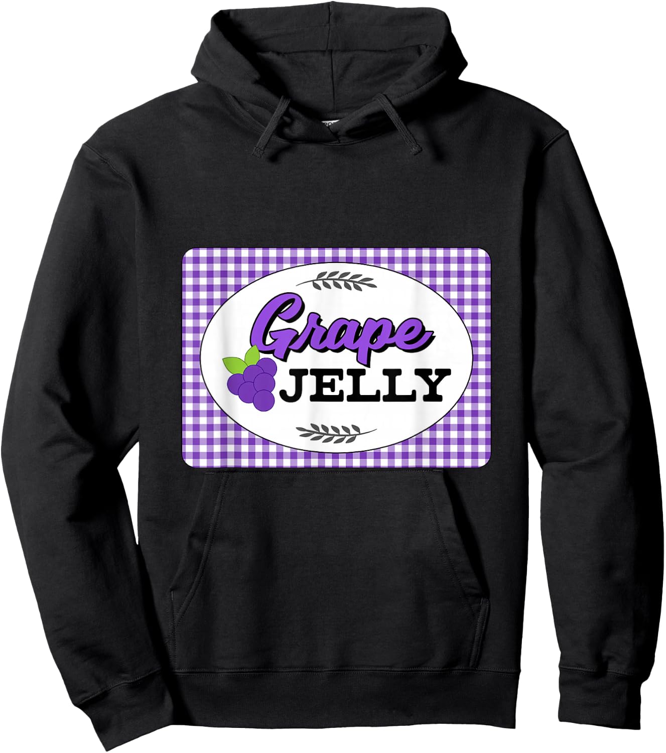 Easy Couples Halloween Costumes Grape Jelly Costume Hoodie - Hoodie | Black
