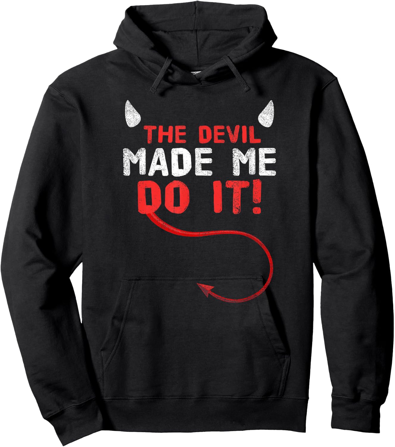 The Devil Made Me Do It Hoodie - Hoodie | Black