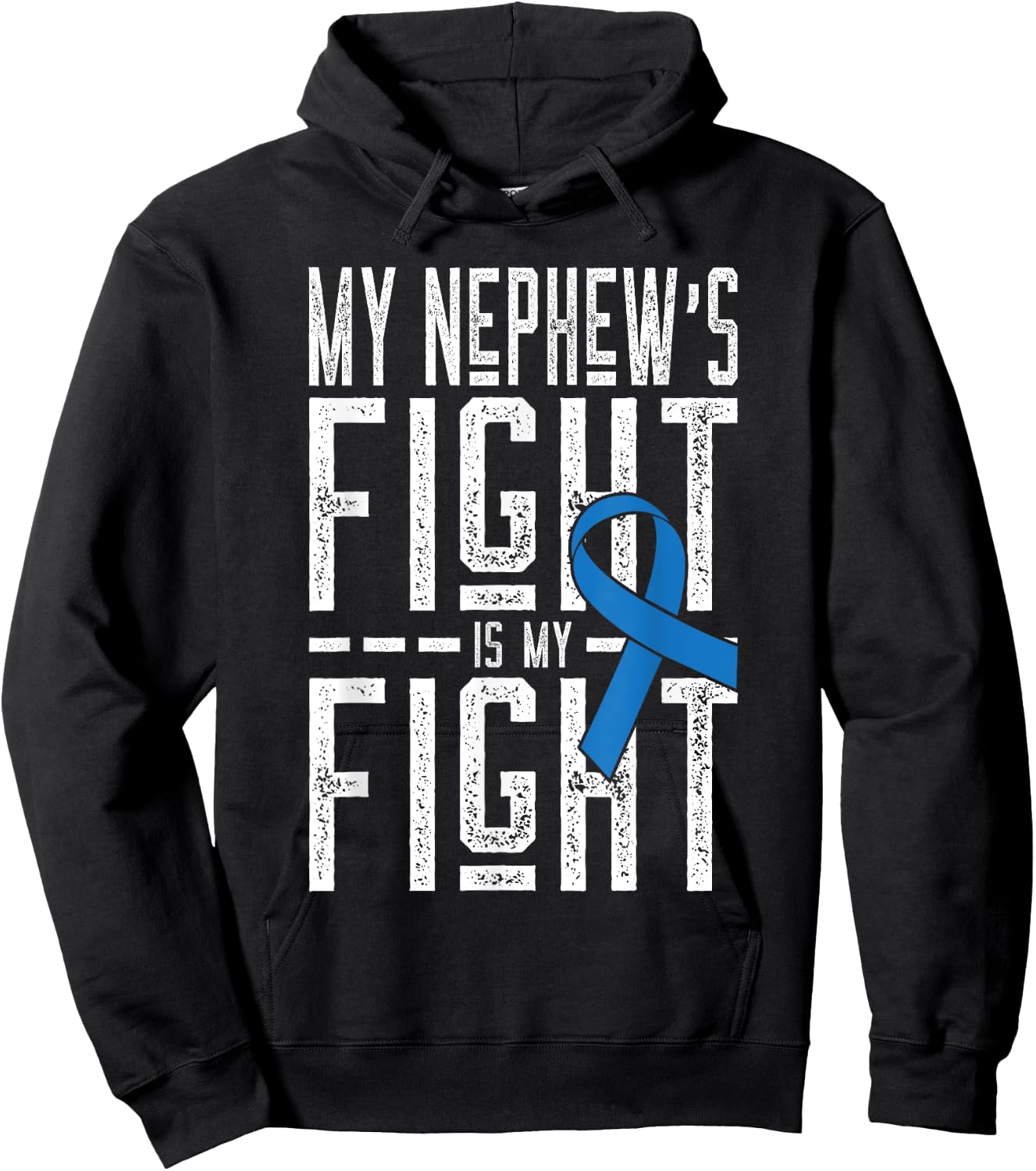 T1D Diabetic Nephew Shirt Juvenile Diabetes Aunt or Uncle Hoodie - Hoodie | Black