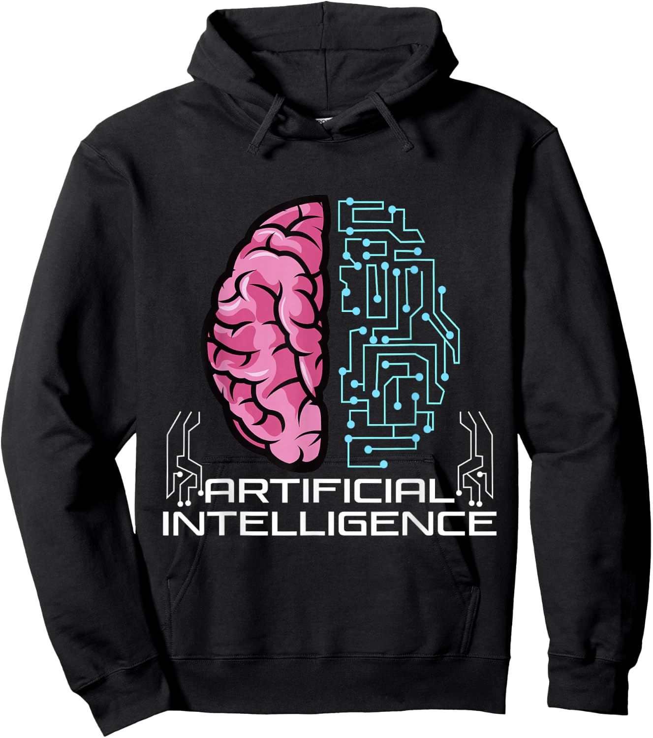 Artificial Intelligence , AI Shirt, Robot AI Hoodie - Hoodie | Black