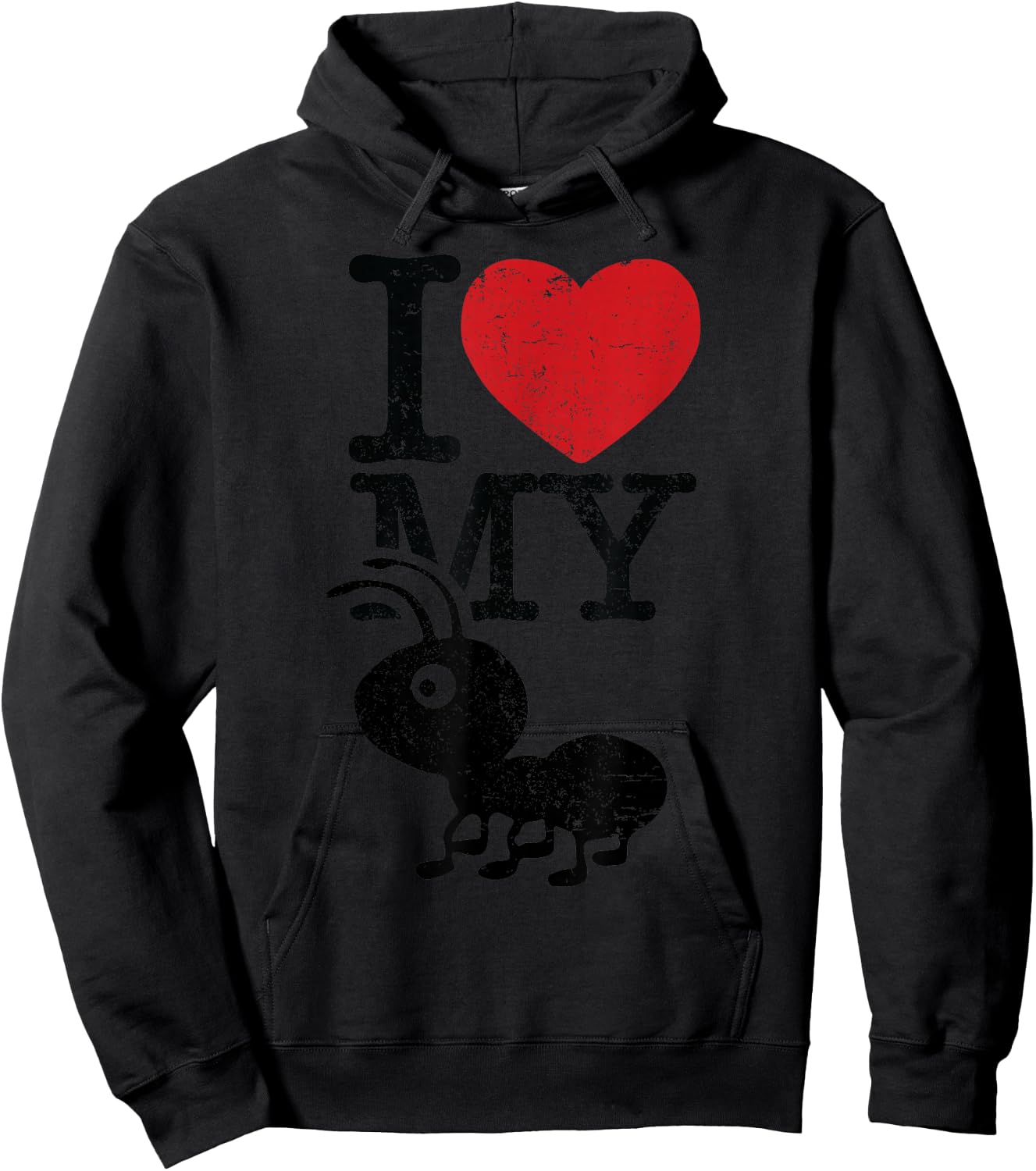 I Love My Ant Aunt Funny Auntie Heart Gift Niece Nephew Hoodie - Hoodie | Black