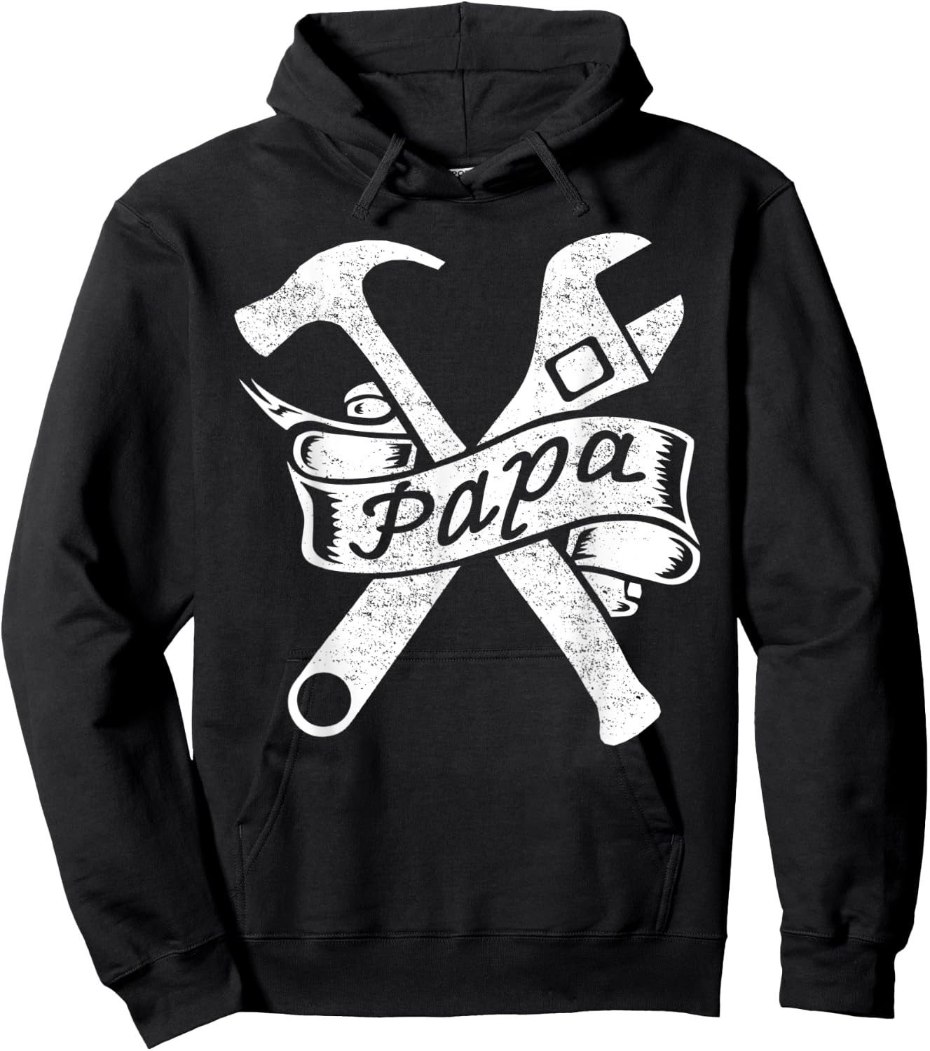 Car Mechanic Papa Wrench Hammer Hoodie - Hoodie | Black