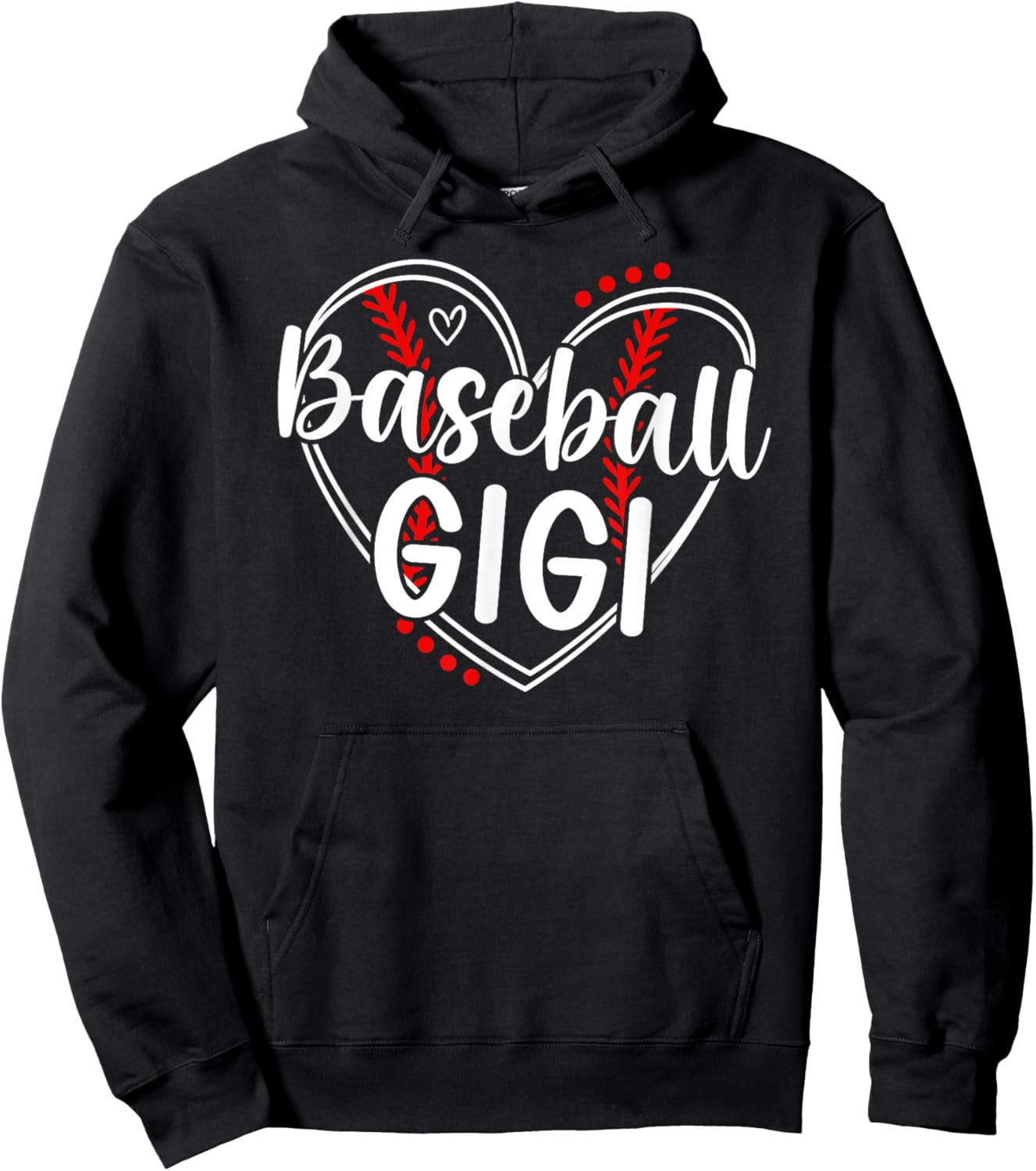 Baseball Gigi Heart Gigi Of A Baseball Player Gigi Hoodie - Hoodie | Black