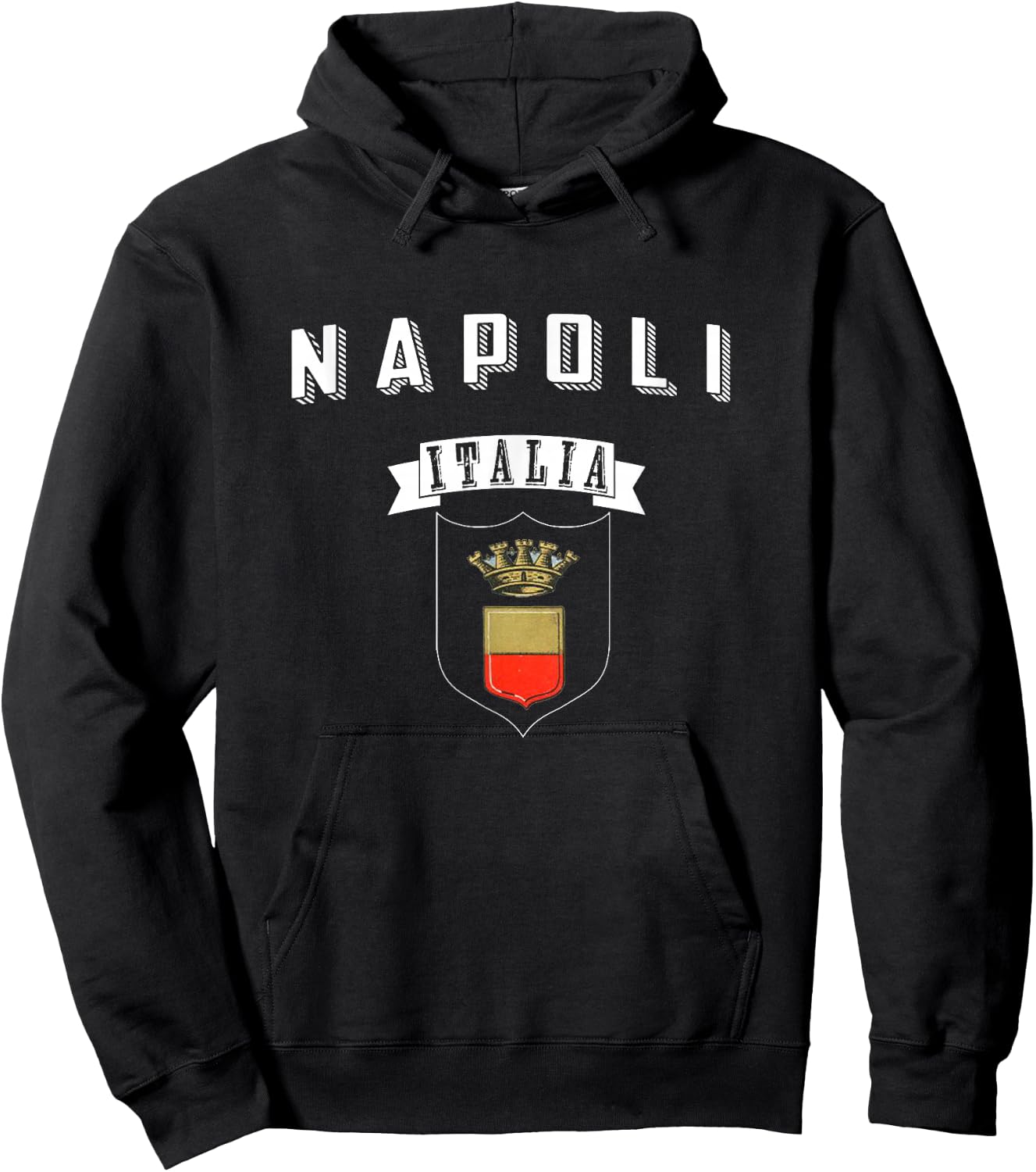 Napoli Italia T Shirt Naples Italy Jersey Hoodie - Hoodie | Black