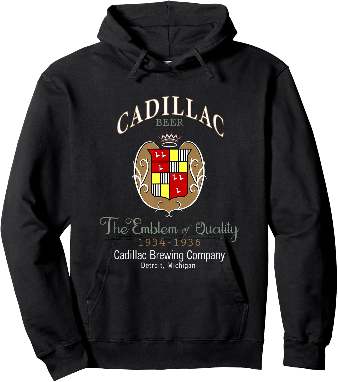 Prohibition Era Cadillac Brewing Company Hoodie - Hoodie | Black