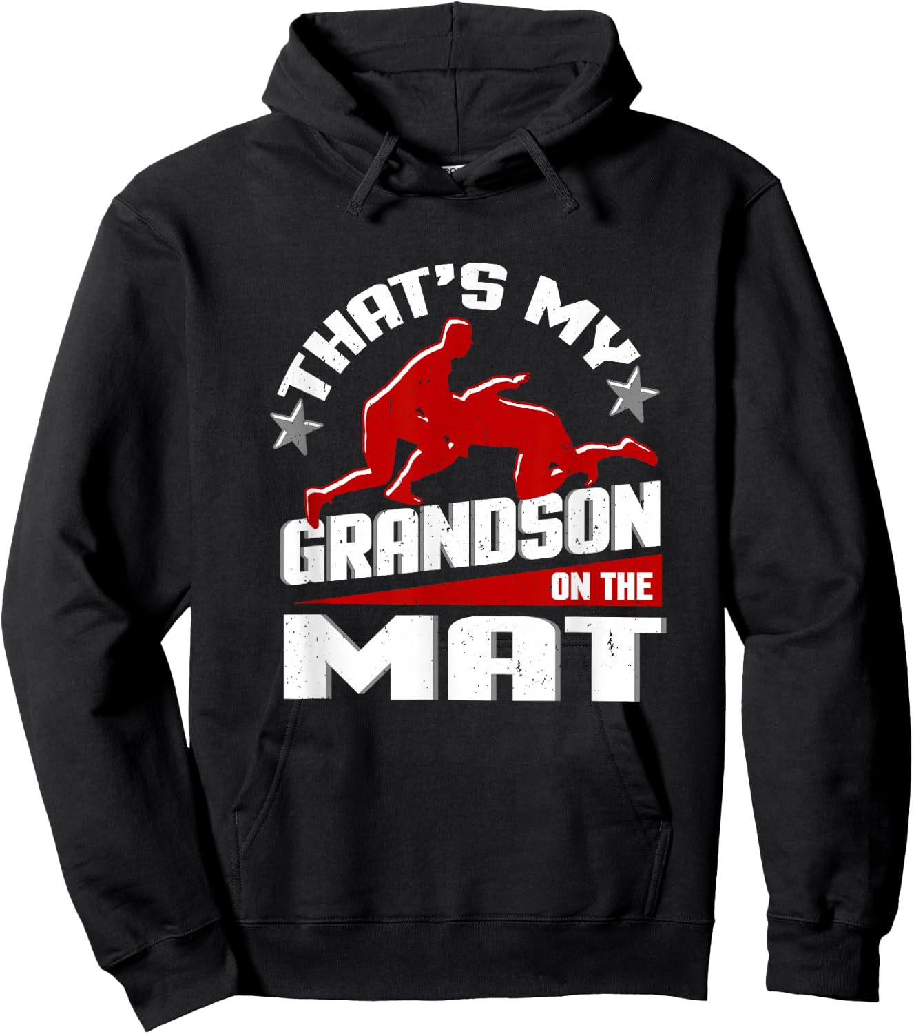 Wrestling Grandma Grandpa Shirt Wrestle Season Gift Hoodie - Hoodie | Black