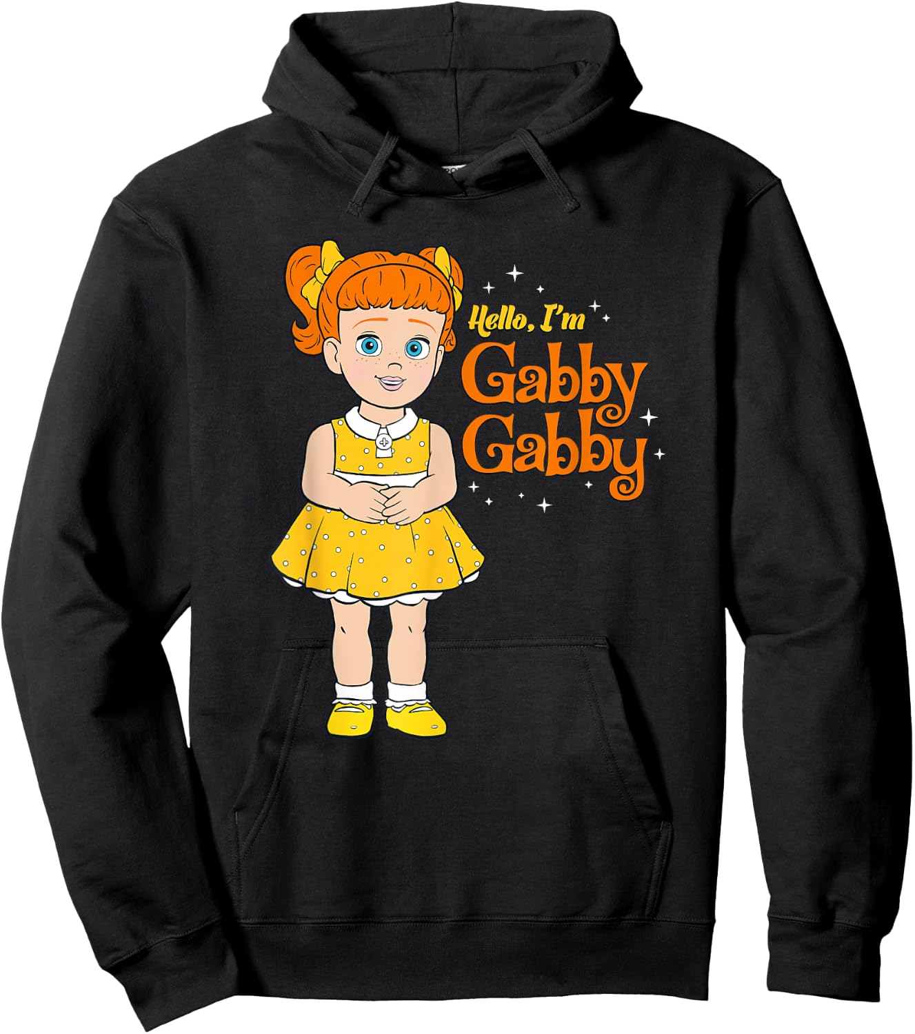 Disney Pixar Toy Story 4 Hello I'm Gabby Gabby Hoodie - Hoodie | Black