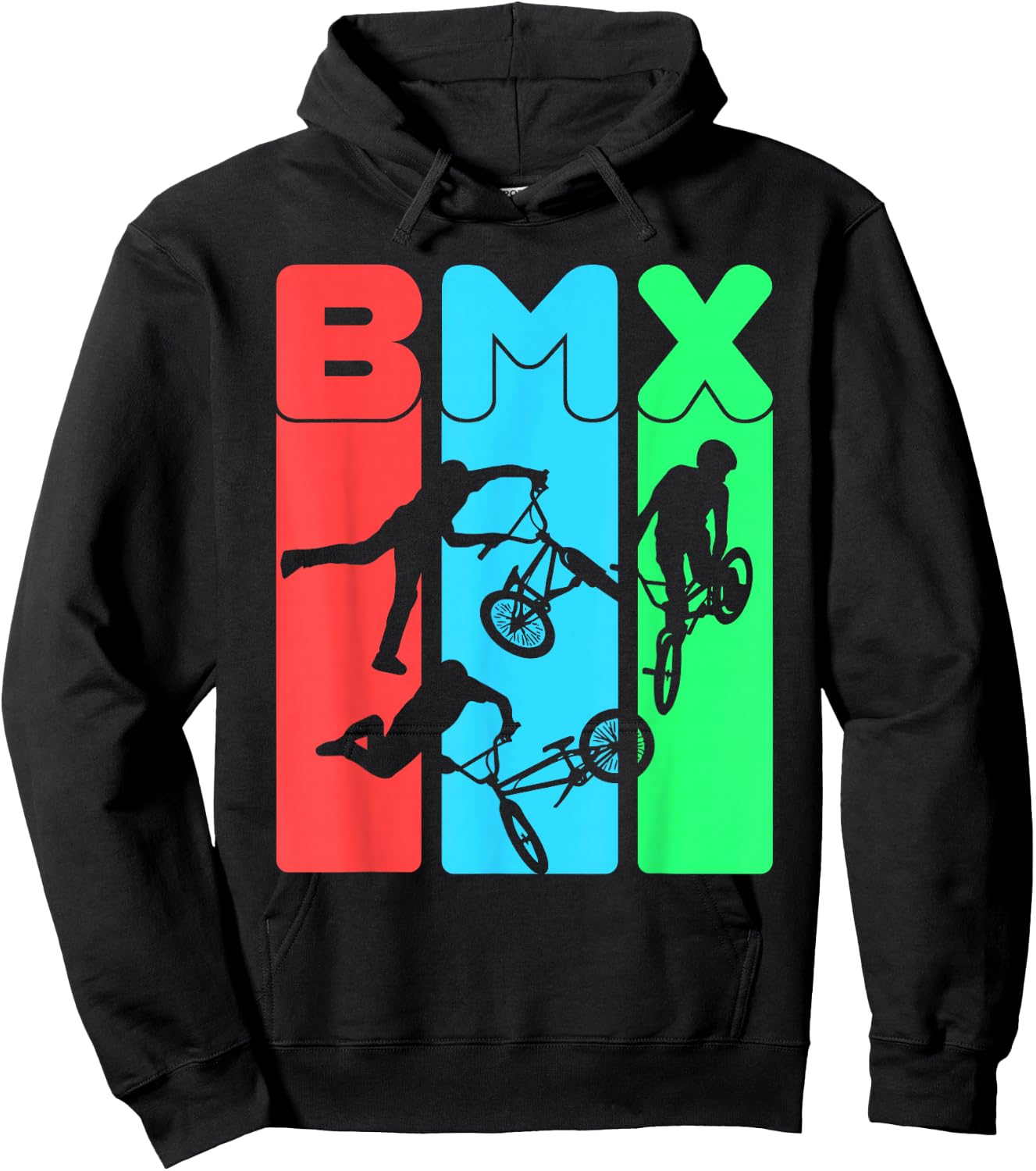 Eat Sleep BMX Repeat Bicycle Funny Gift Motocross Hoodie - Hoodie | Black