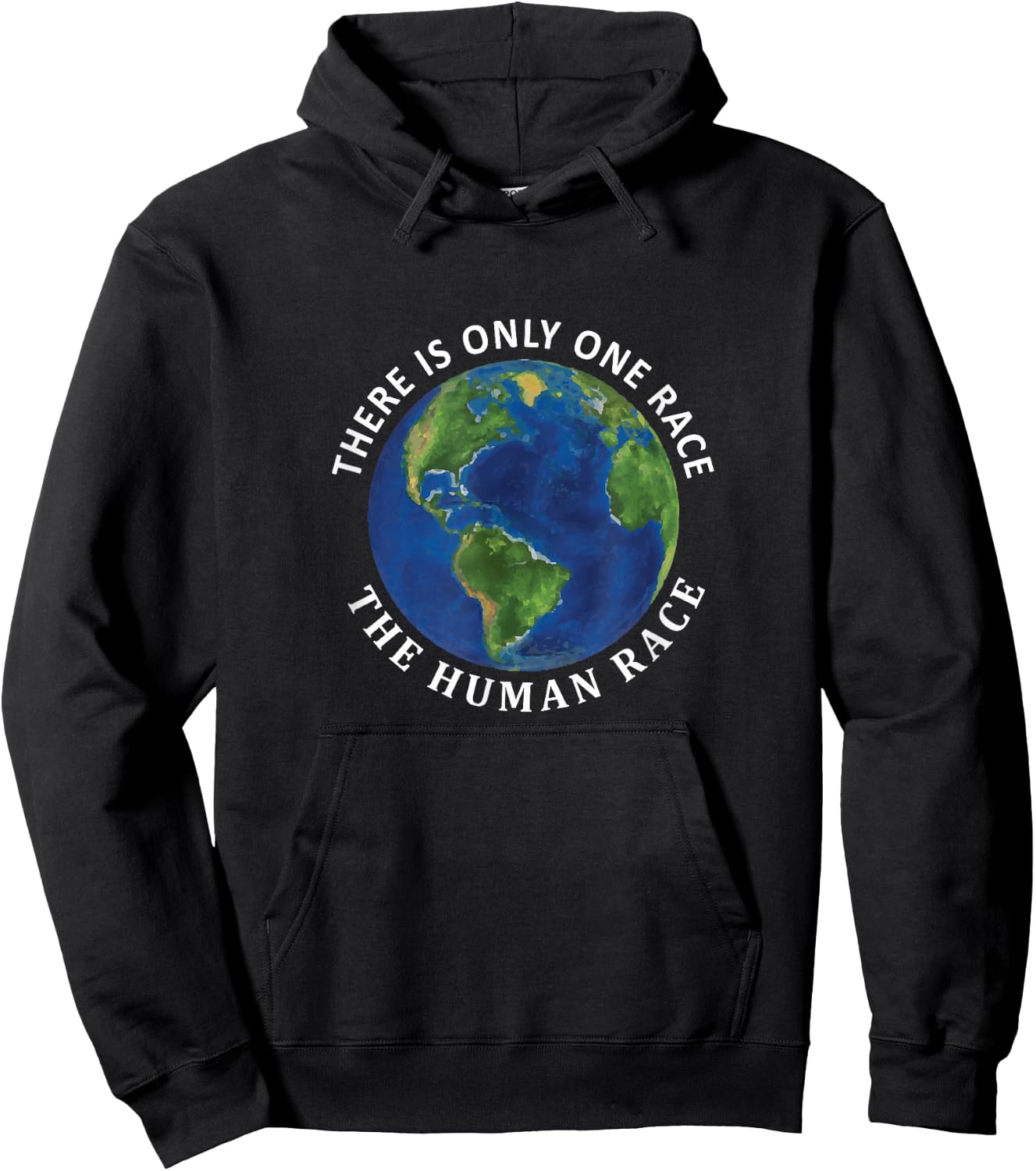 One Race Human Race T Shirt, Spirituality Apparel Hoodie - Hoodie | Black