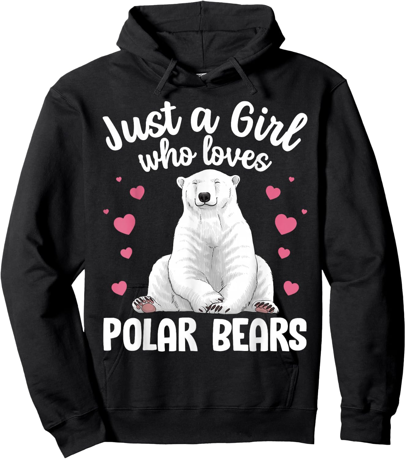 Best Polar Bear Design Women Arctic Polar Bear Lover Hoodie - Hoodie | Black
