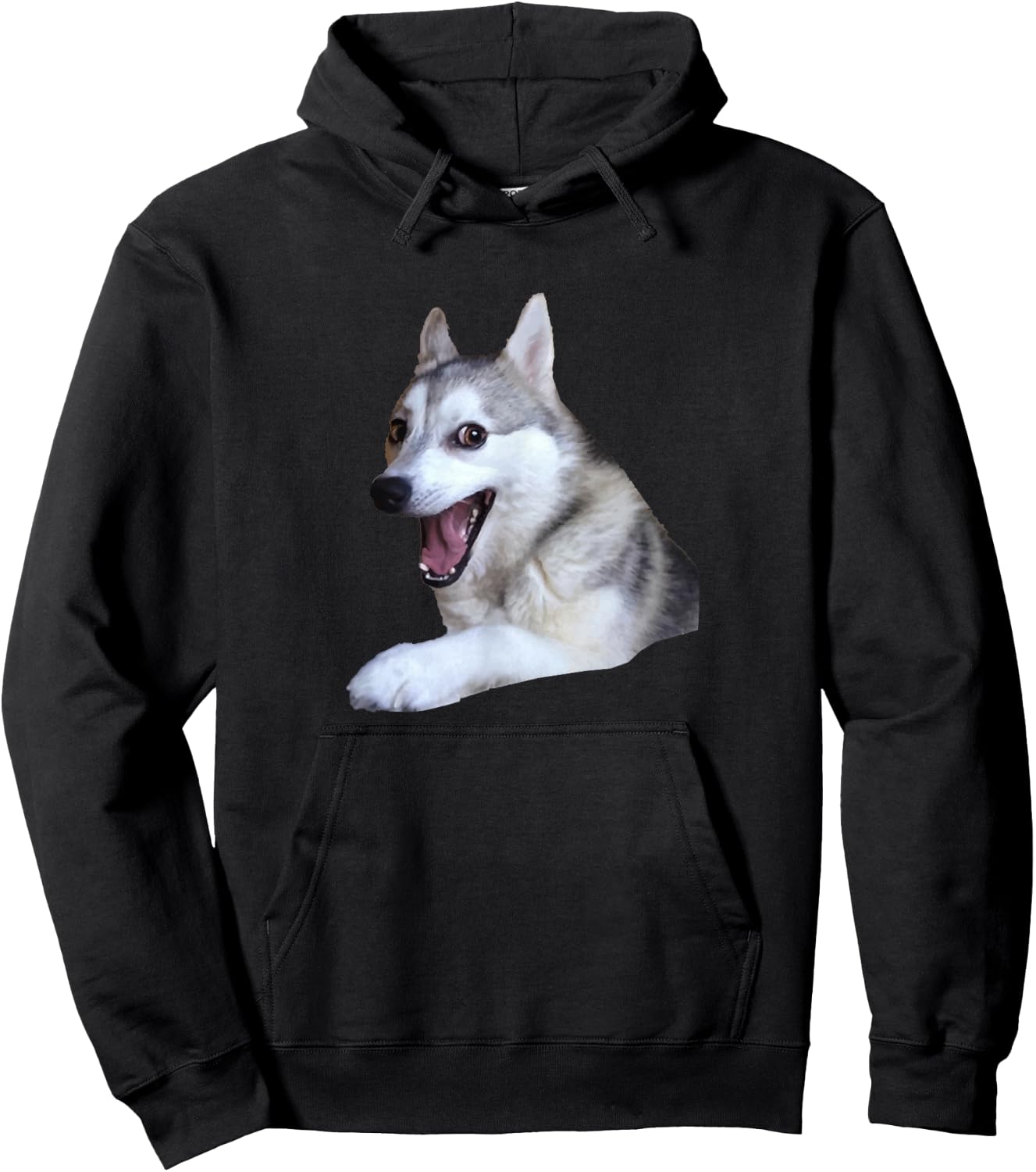Pun Bad Joke Husky Advice Dog Meme Men Women Girls Kids Hoodie - Hoodie | Black