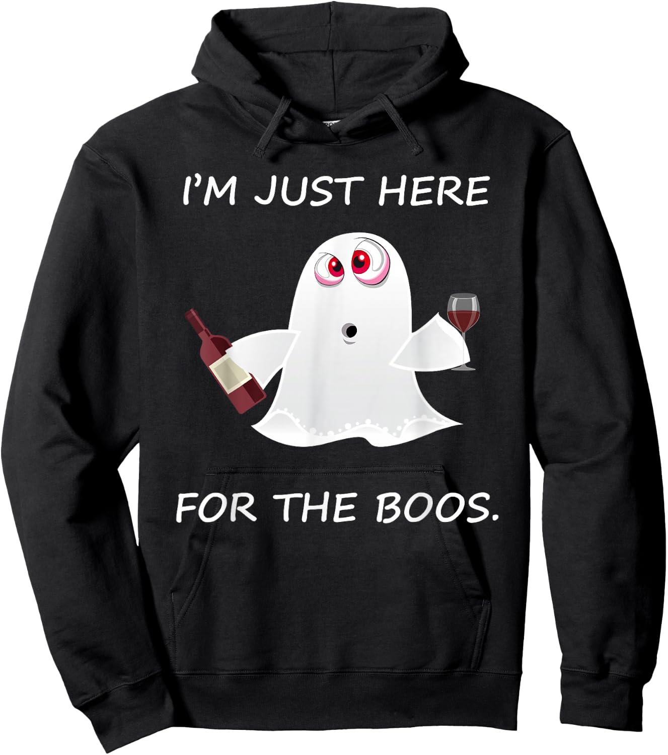 I'm Just Here For The Booze Hoodie - Hoodie | Black