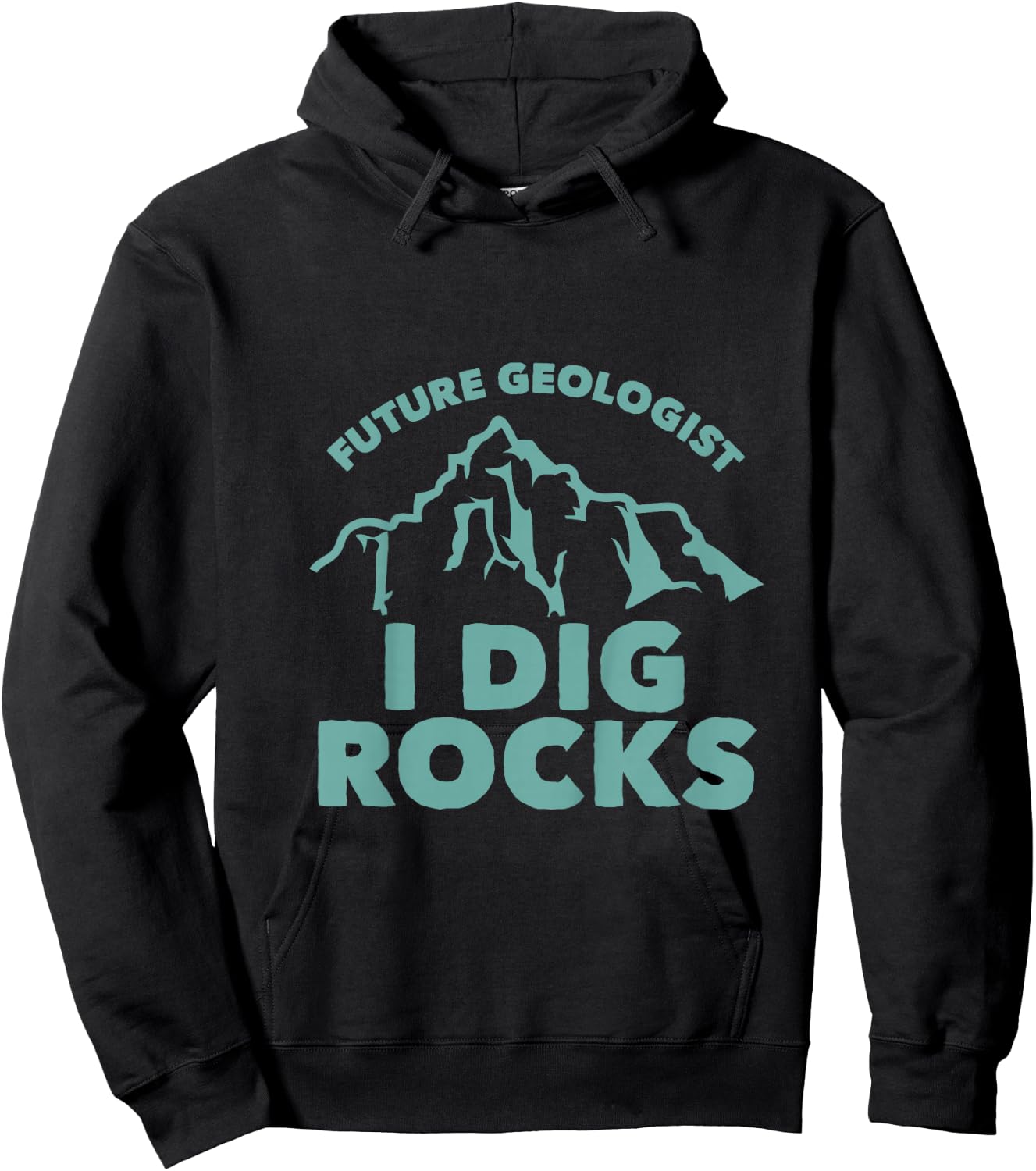 Kids Future Geologist I Dig Rocks Toddlers Boys and Girls Hoodie - Hoodie | Black