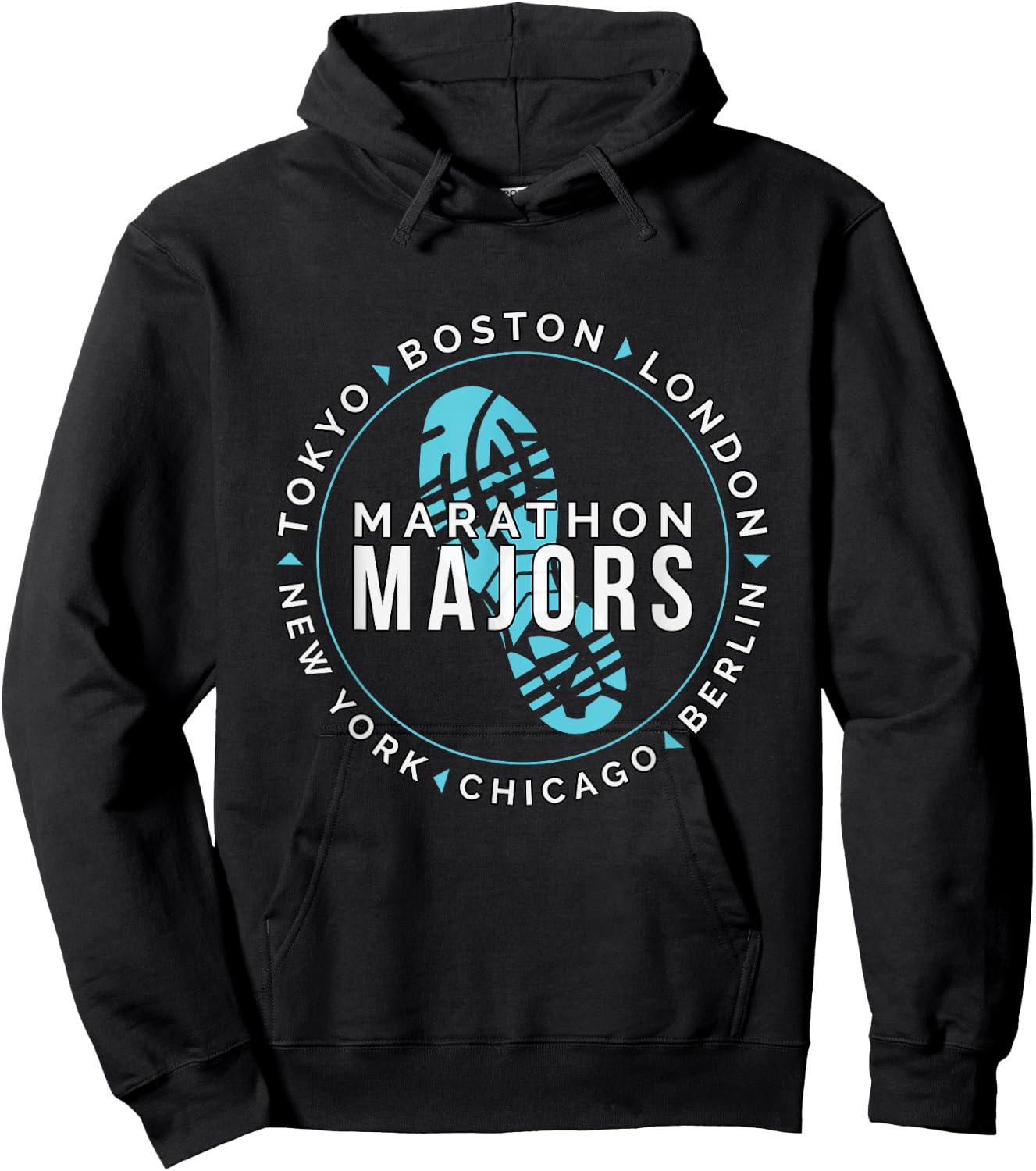Marathon Majors Runner Finisher 26 Miles Hoodie - Hoodie | Black