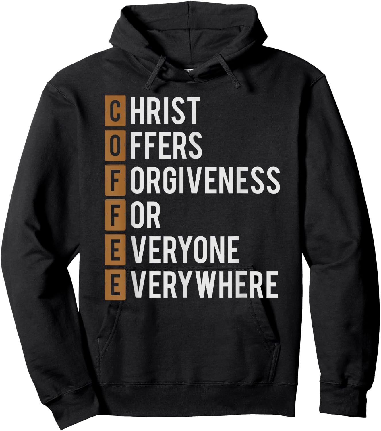 Coffee Christian Shirt Religious Gift Hoodie - Hoodie | Black