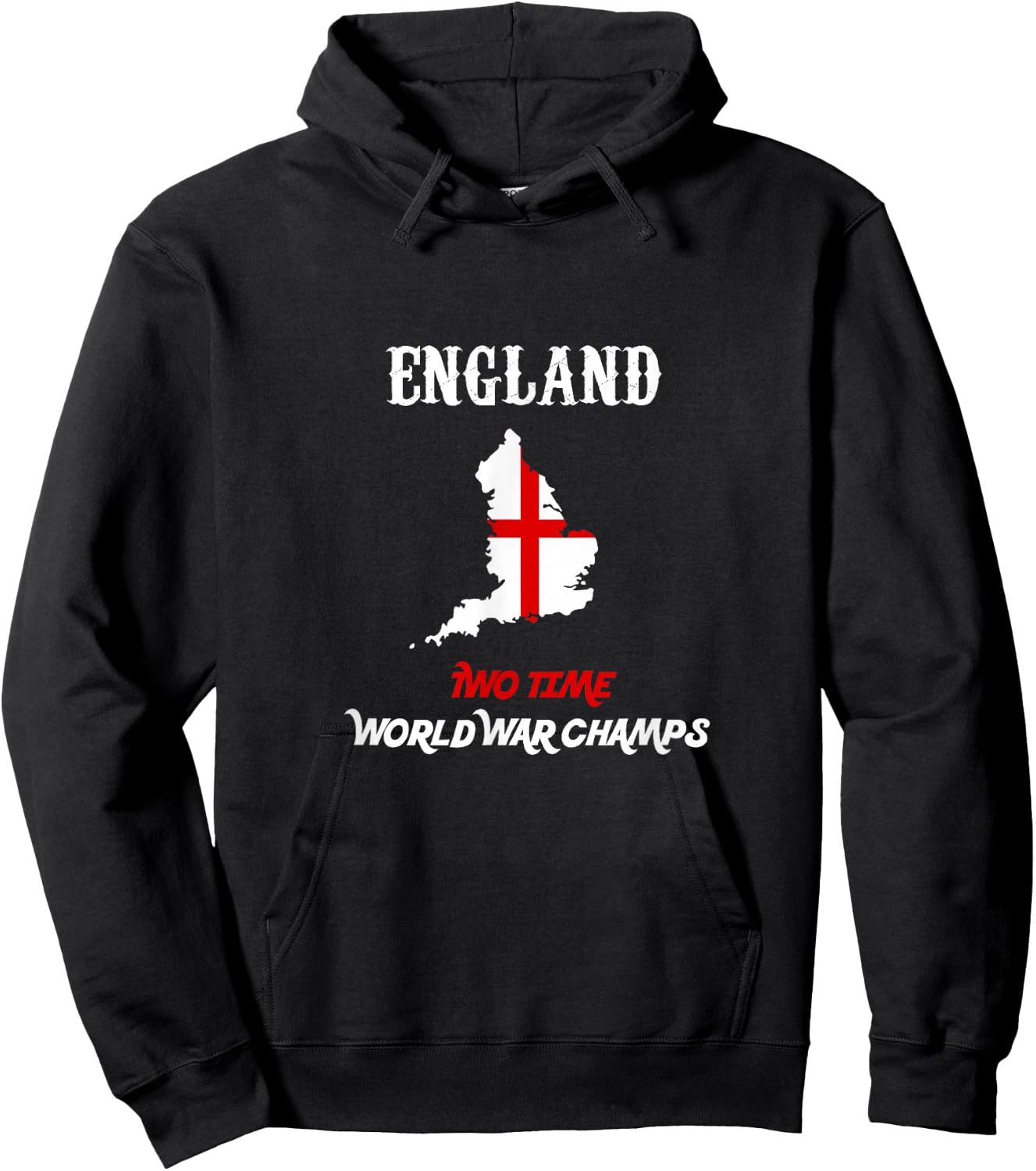 England Two Time World War Champs Hoodie - Hoodie | Black