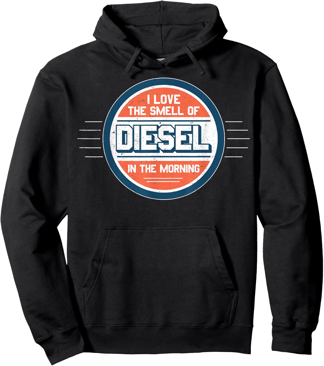 I Love the Smell of Diesel in the Morning Shirt Hoodie - Hoodie | Black