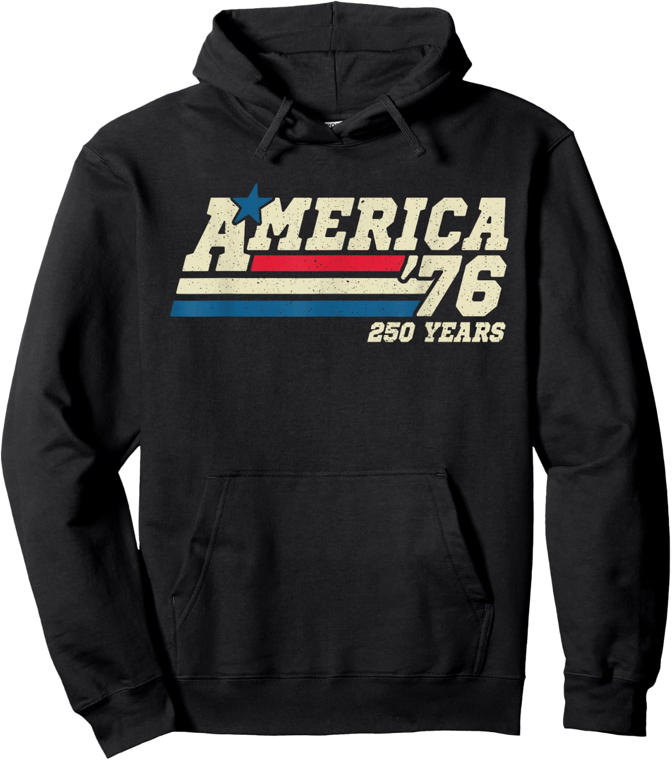 America Retro 250 Years 250th Anniversary USA 1776 2026 Hoodie - Hoodie | Black