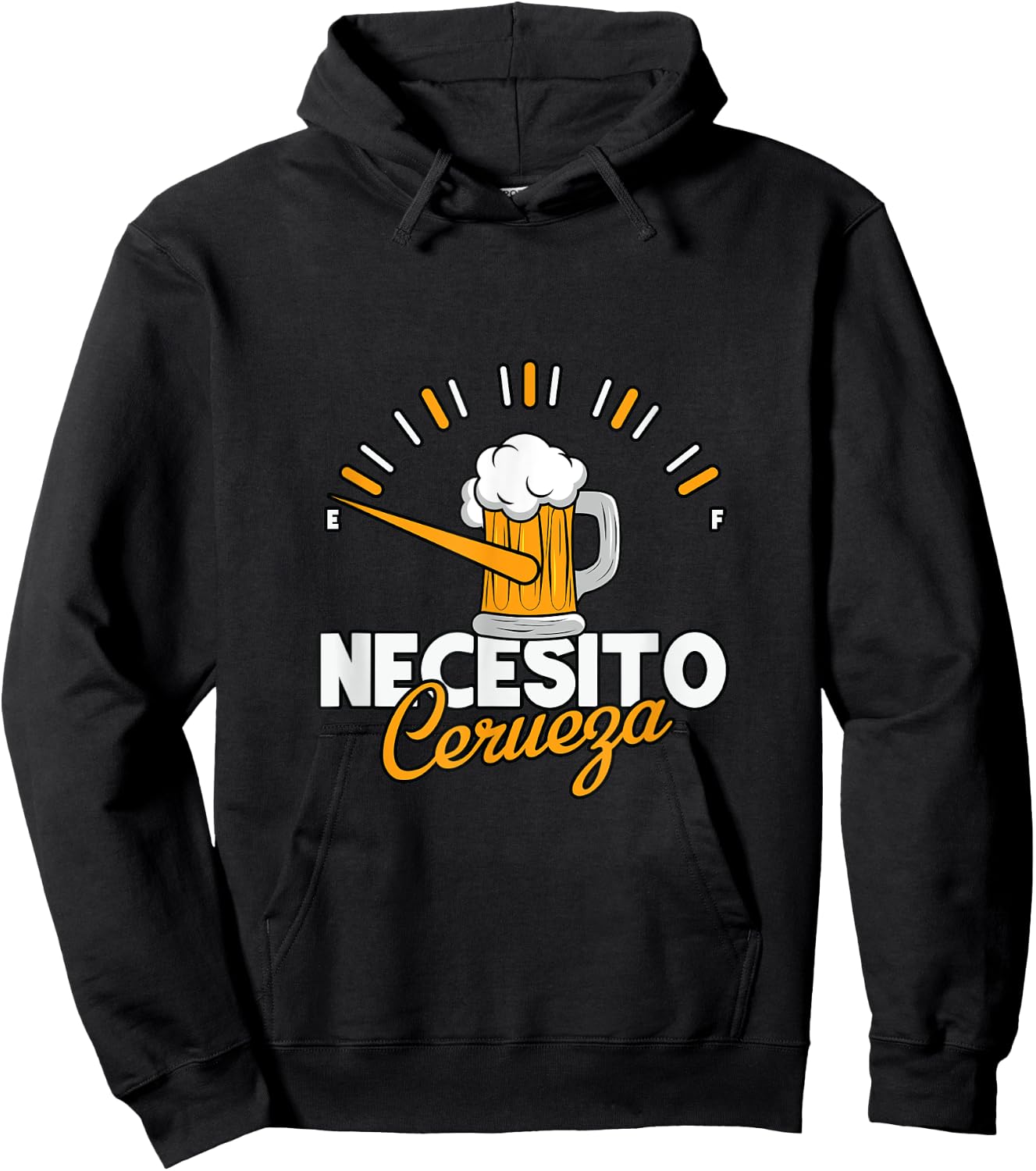 Humorous Necesito Cerveza Beer Lovers Hoodie - Hoodie | Black