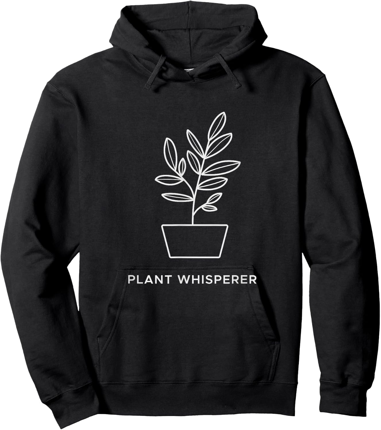 Plant Whisperer Witty Cute Gardener Gift Hoodie - Hoodie | Black