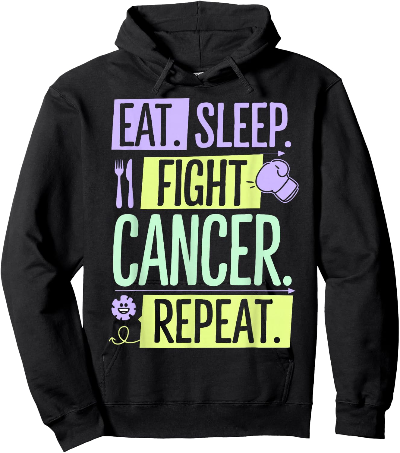 Hem/Onc Nurse Fight Cancer Hematology/Oncology Nurse Hoodie - Hoodie | Black