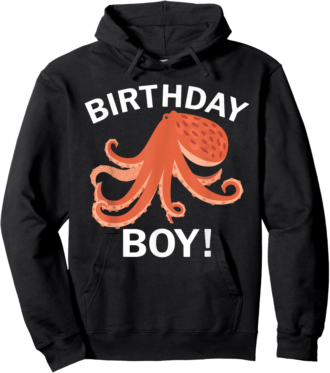 Birthday Boy Octopus Hoodie - Hoodie | Black
