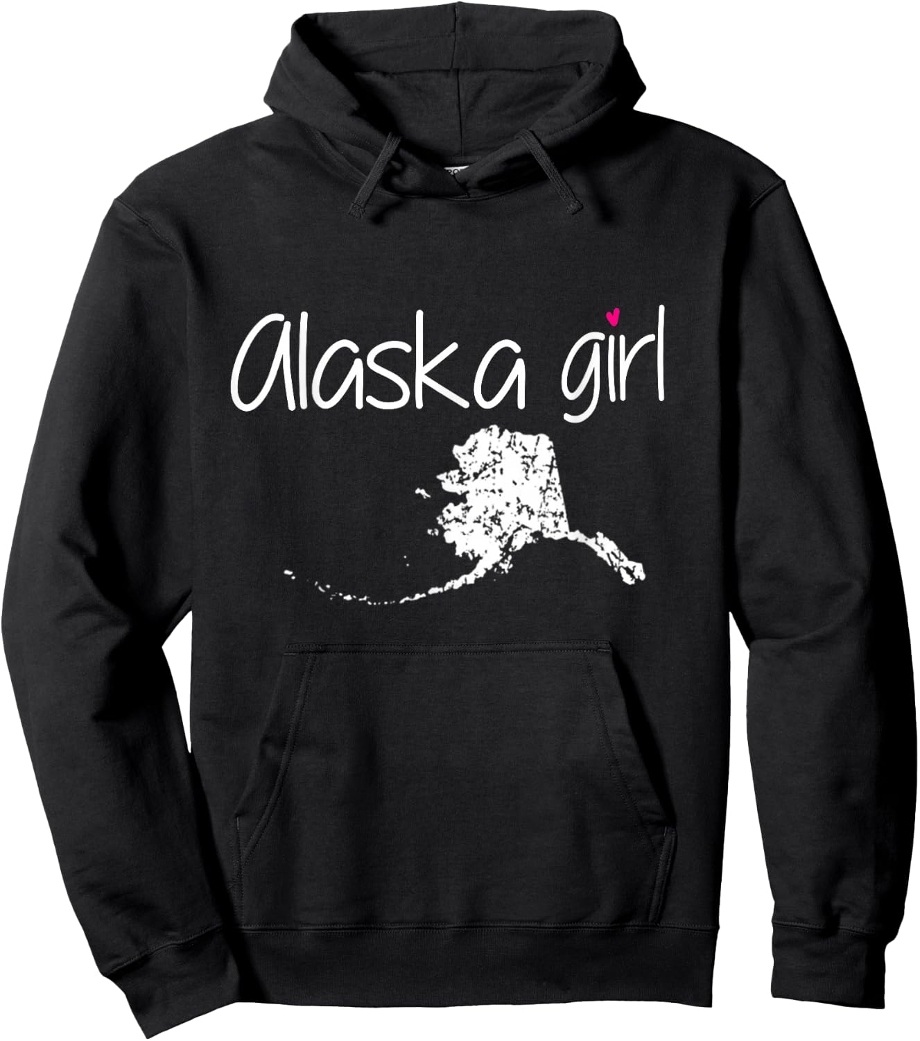 Alaska Girl I Love Alaska Home State Cute Alaska Hoodie - Hoodie | Black