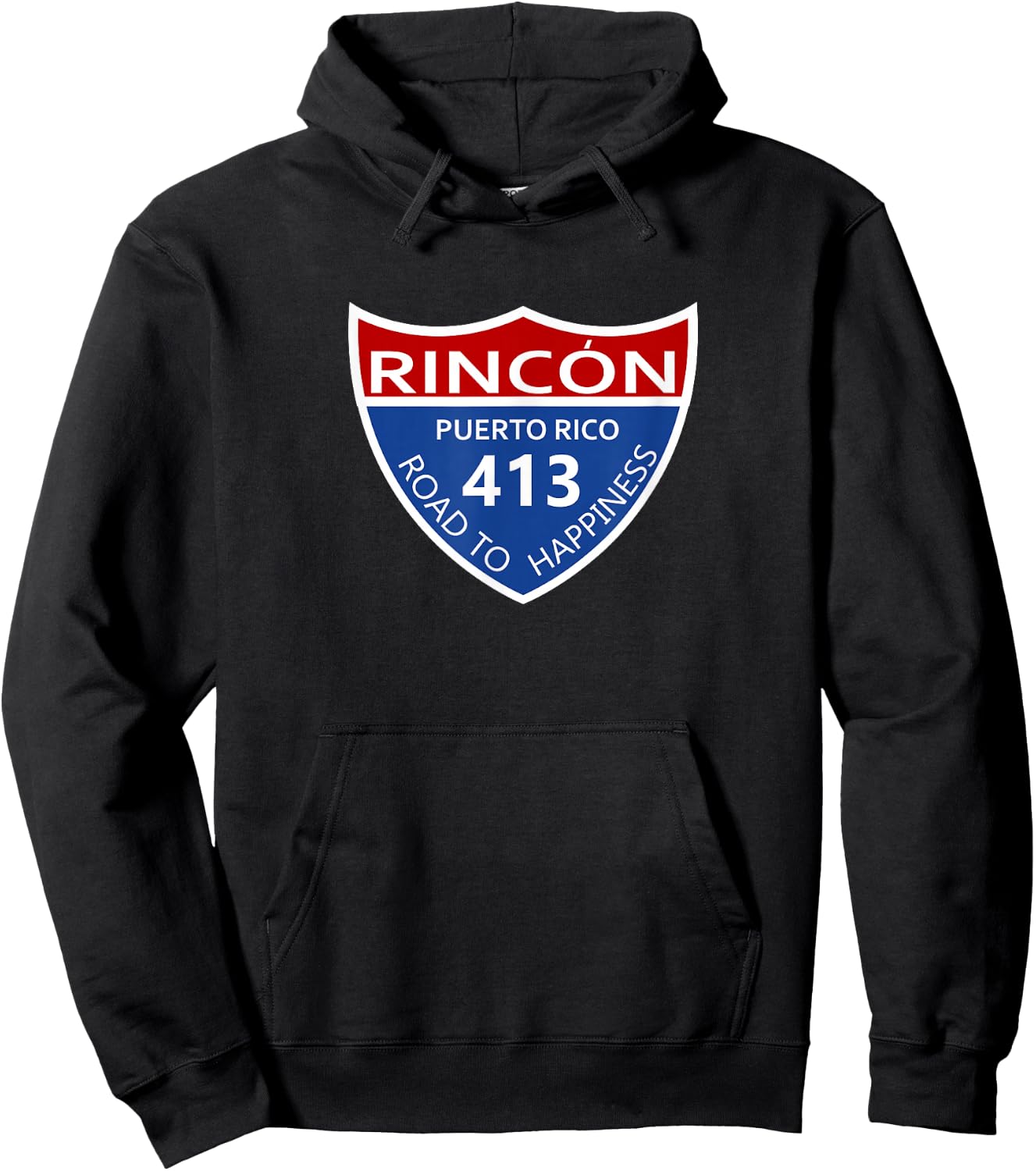 route 413 Rincon Puerto Rico Hoodie - Hoodie | Black