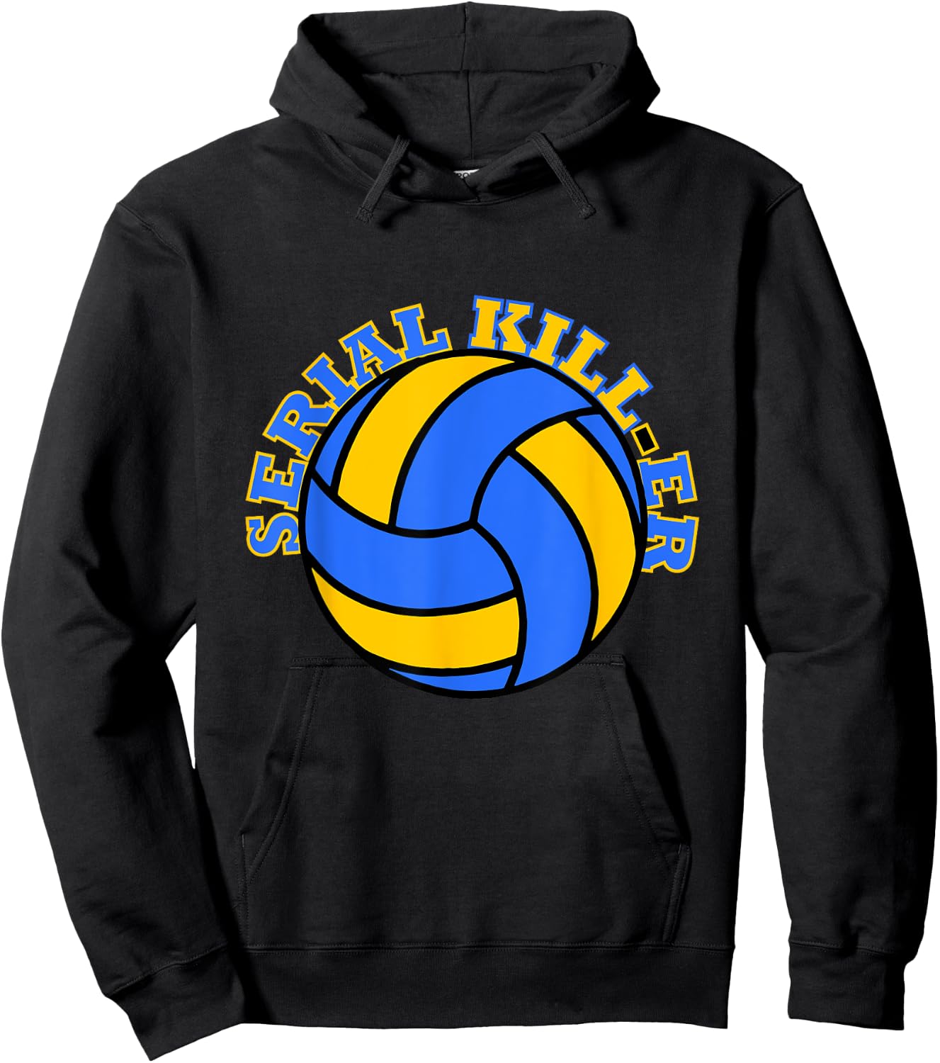 Volleyball Serial Killer Funny Hoodie - Hoodie | Black