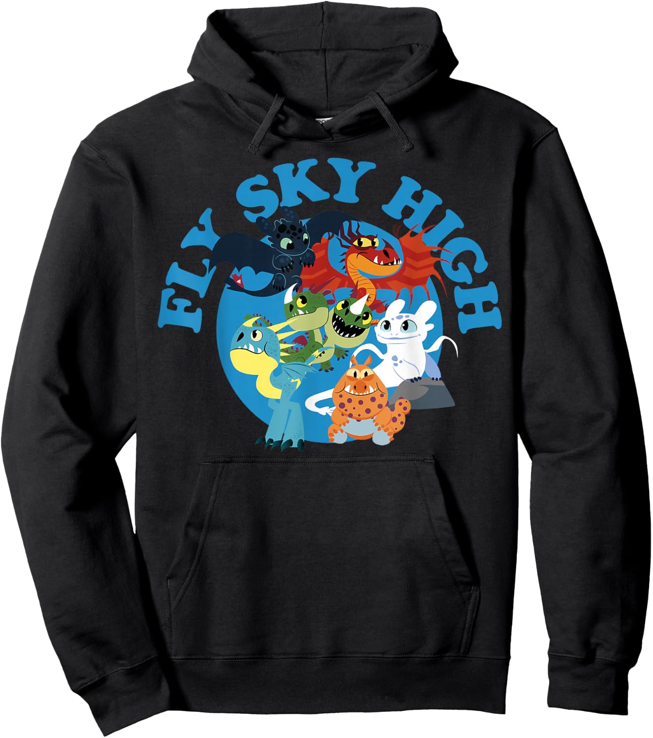 How to Train Your Dragon 3 Hidden World Sky High Hoodie - Hoodie | Black