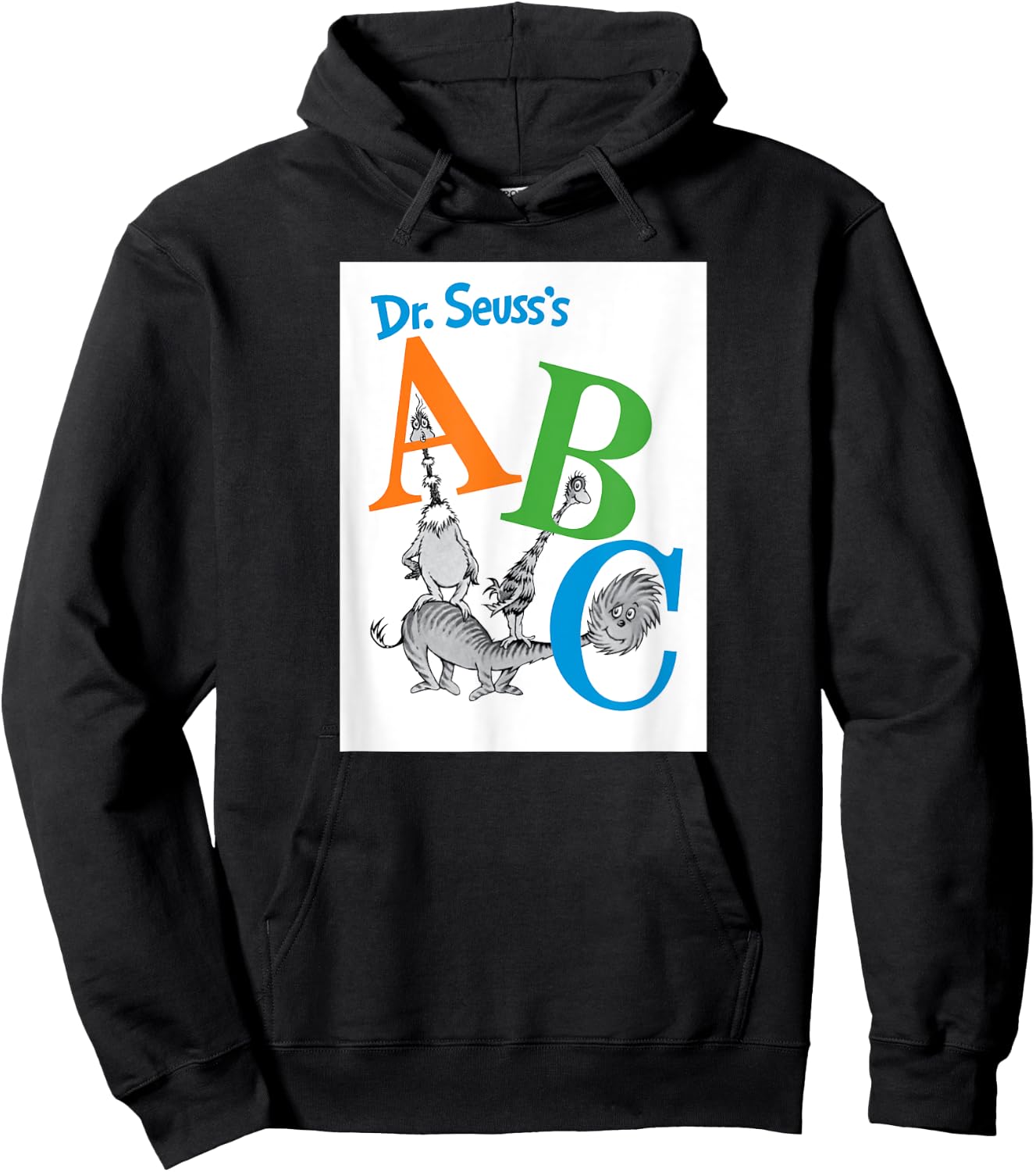 Dr. Seuss ABC Book Cover Hoodie - Hoodie | Black