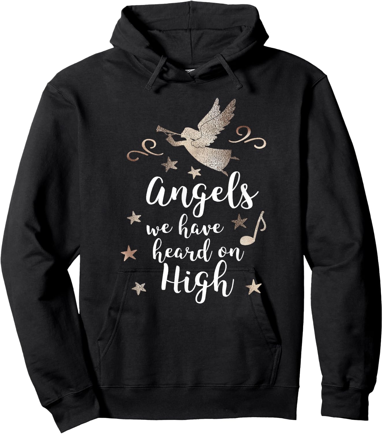 Christmas Season Angels We Have Heard on High Hoodie - Hoodie | Black