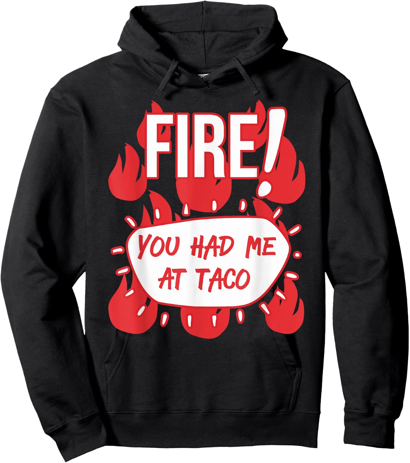 HOT SAUCES Group Halloween Costumes FIRE TACO SAUCE shirt Hoodie - Hoodie | Black