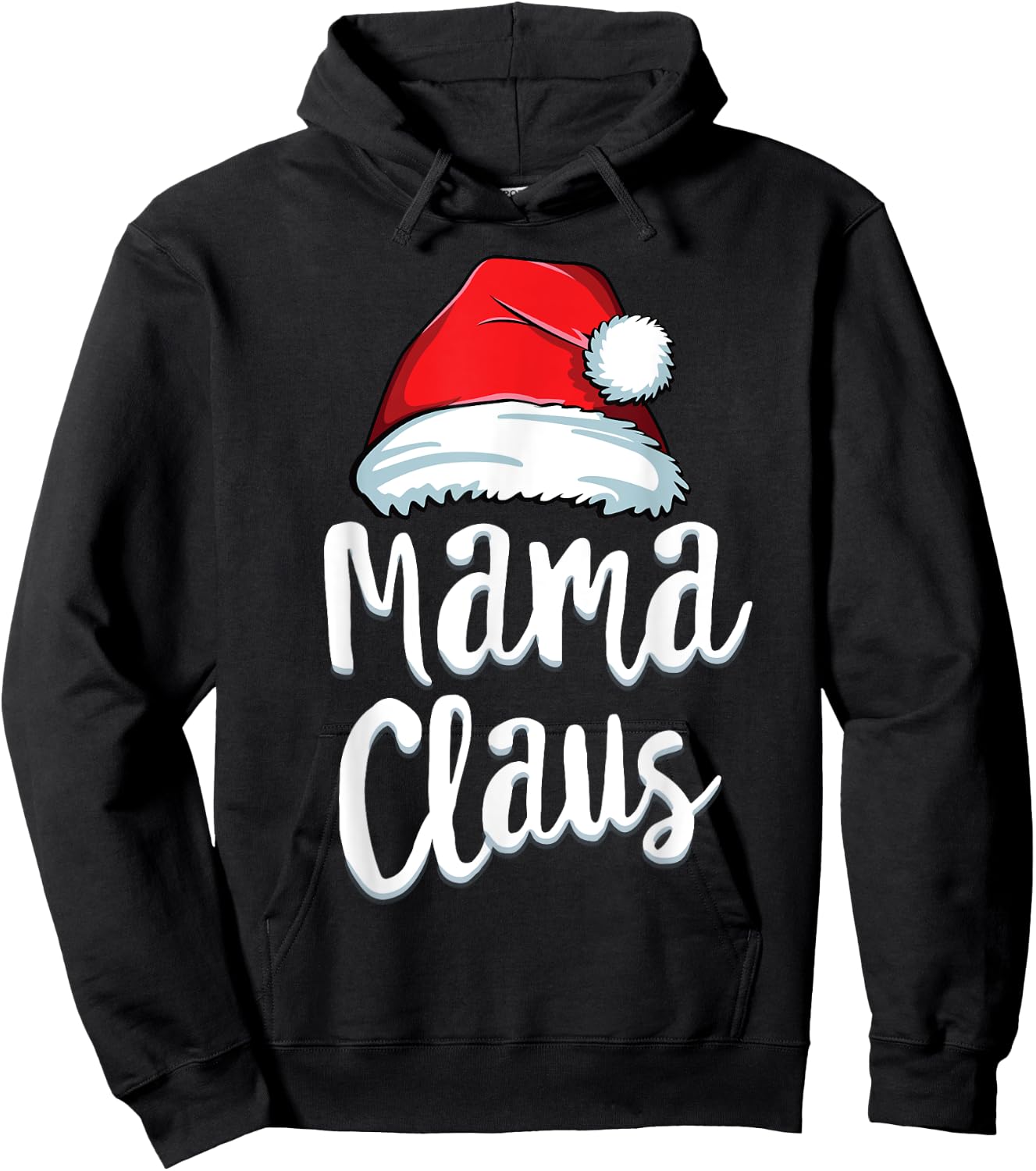 Mama Claus Mom Mother Santa Matching Family Christmas Hoodie - Hoodie | Black