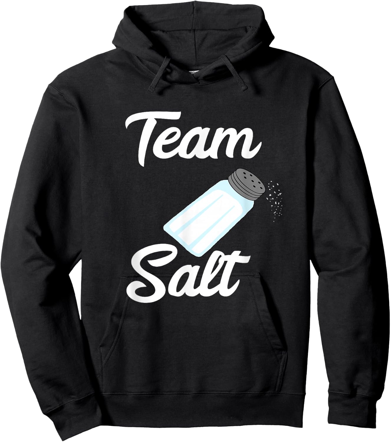 Team Salt Glass Shaker Squad Crew Salty Costume Party Hoodie - Hoodie | Black