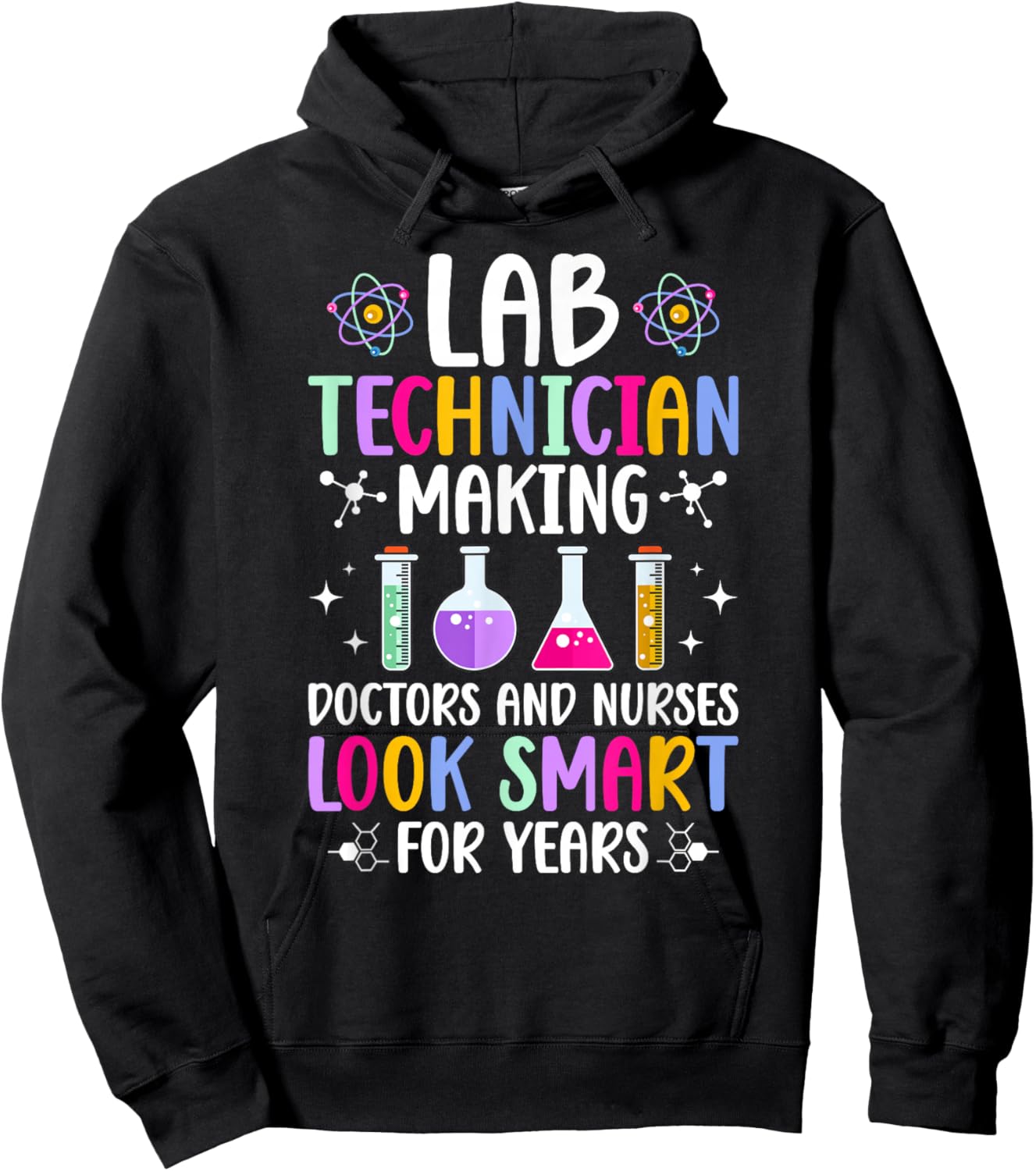 Lab Technician Funny Laboratory Technician Laboratory Tech Hoodie - Hoodie | Black
