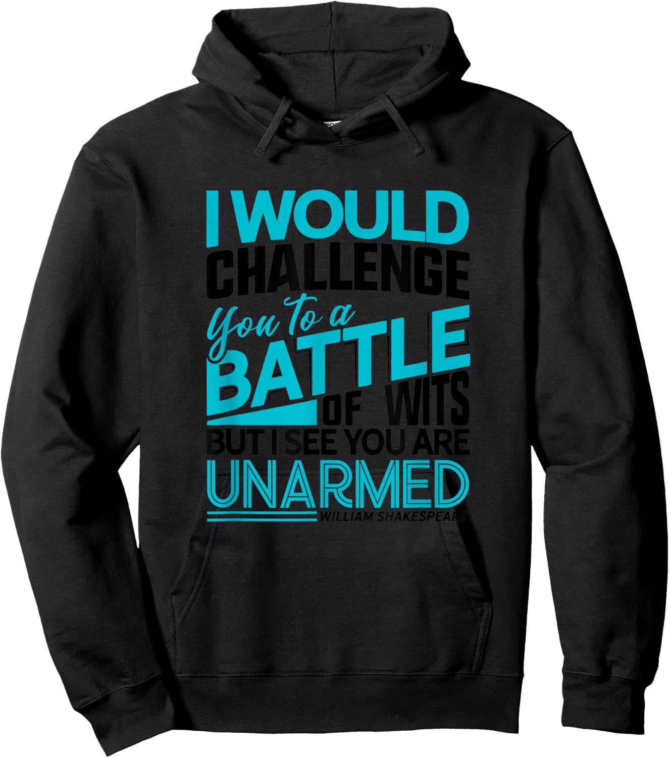 Shakespeare Insults Shirt The Taming of the Shrew Theatre Hoodie - Hoodie | Black