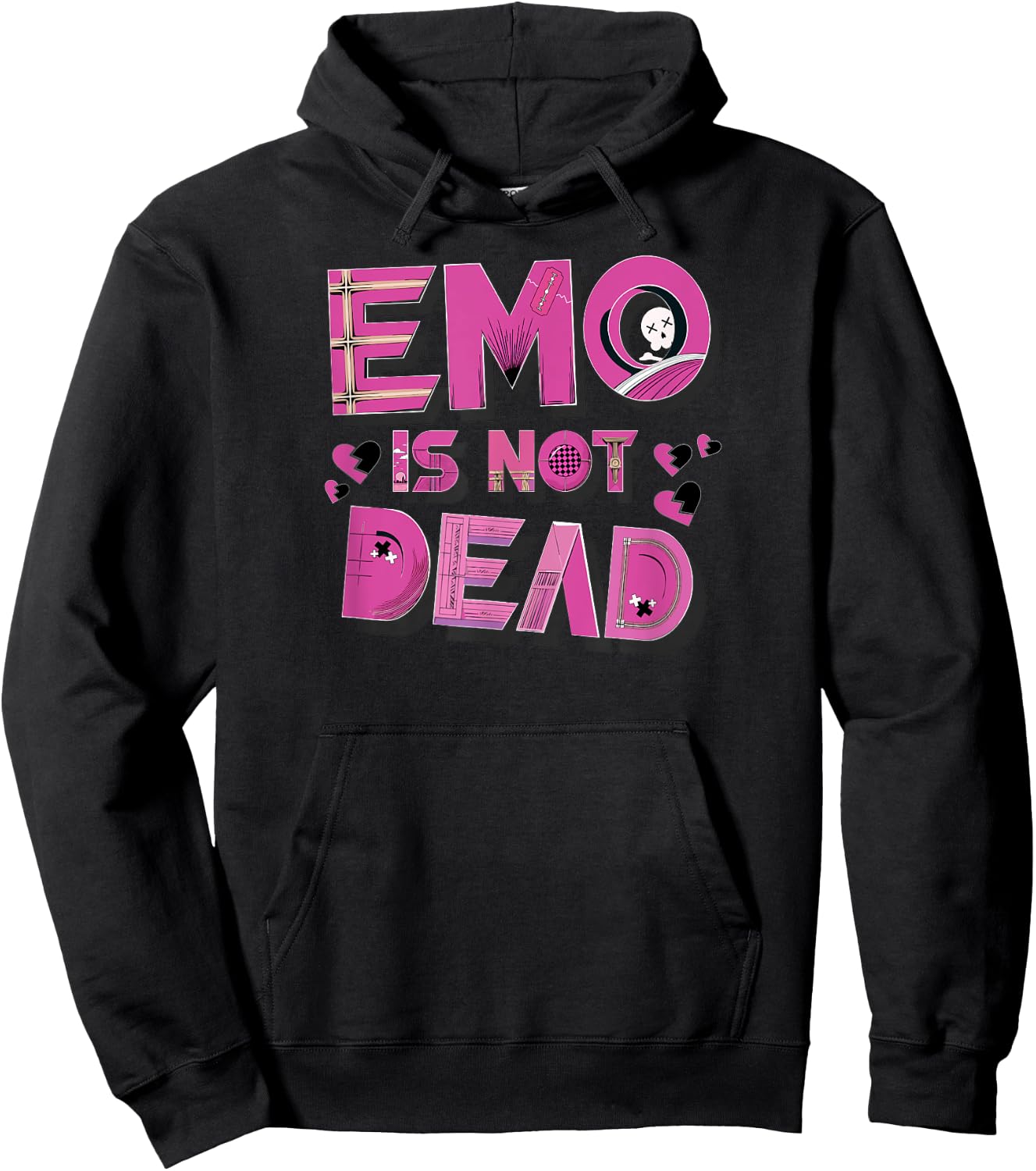 Emo Night Is Not Dead Hoodie - Hoodie | Black