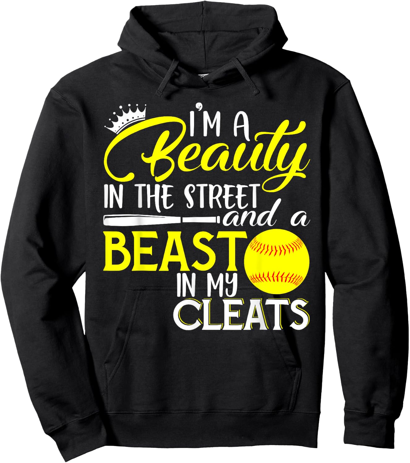 I'm A Beauty In The Street And A Beast In My Cleats Hoodie - Hoodie | Black