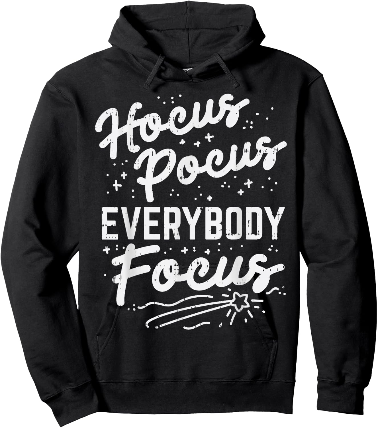 Hocus Pocus Everybody Focus Funny Teacher Halloween Costume Hoodie - Hoodie | Black