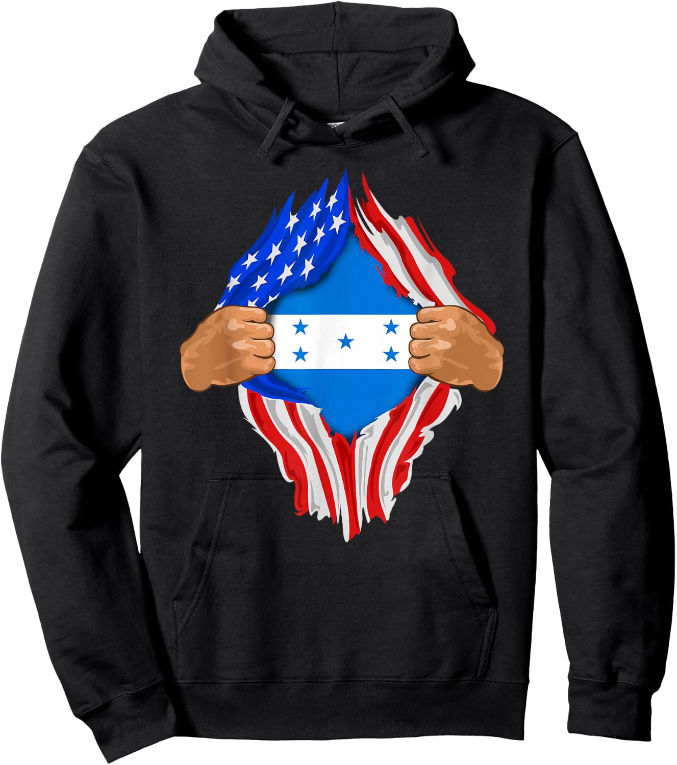 Honduran Blood Inside Me | Honduras Flag Gift Hoodie - Hoodie | Black
