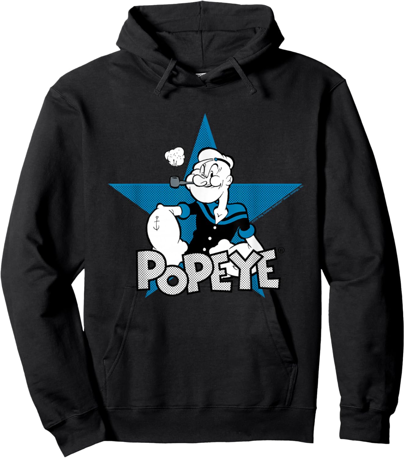 Popeye The Sailor Man Pop Art Star Retro Comic Hoodie - Hoodie | Black