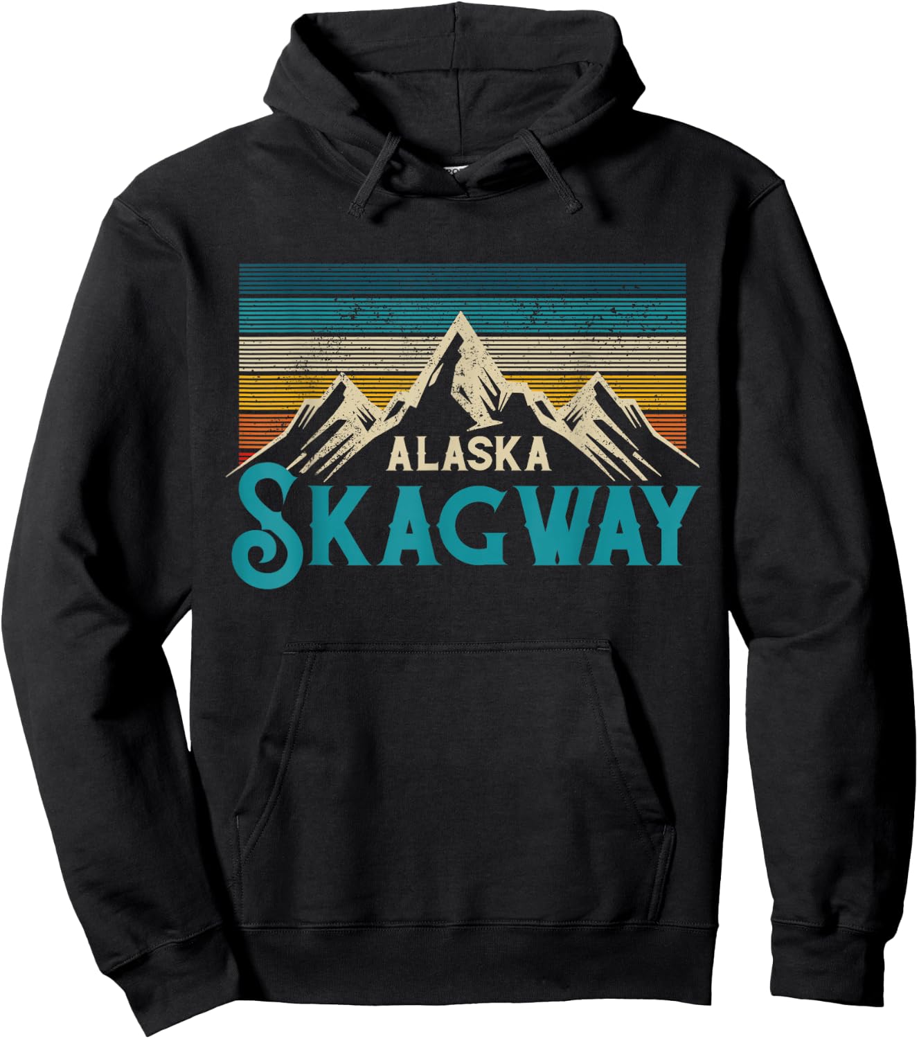 Skagway Alaska Souvenir Hoodie - Hoodie | Black