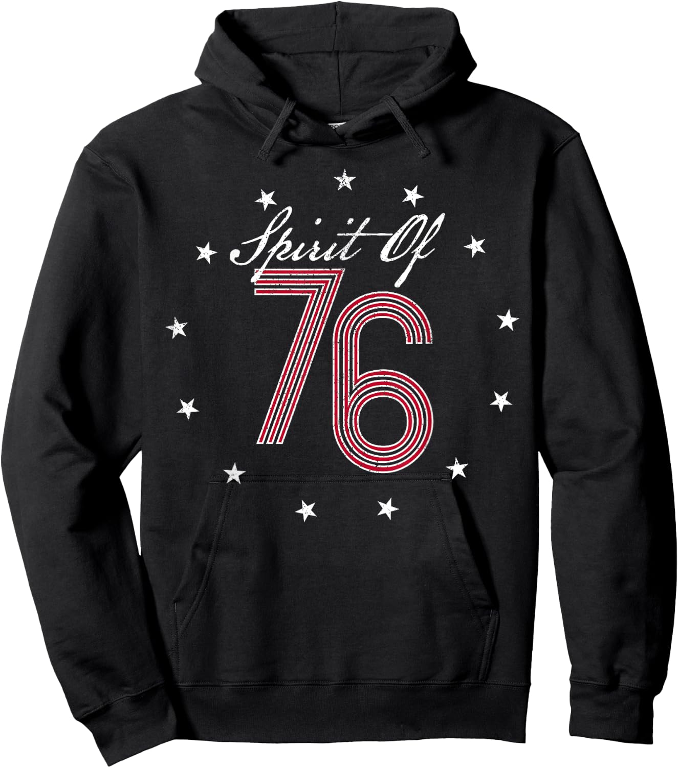 Spirit of 76 Patriotic 41st Birthday Shirt Hoodie - Hoodie | Black