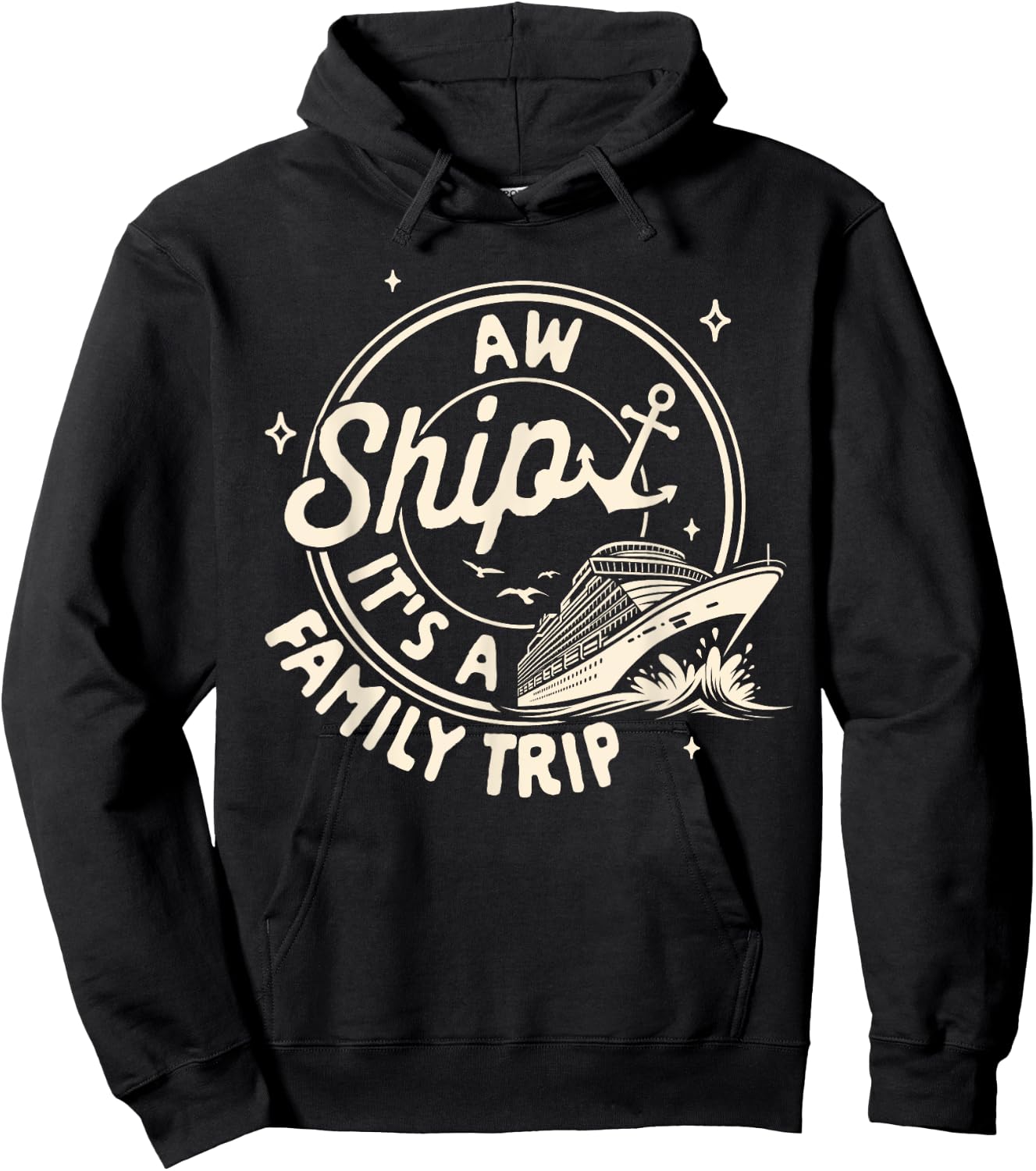 Family Trip Cruise Trip Cruising Aw A Ship It's Family Trip Hoodie - Hoodie | Black