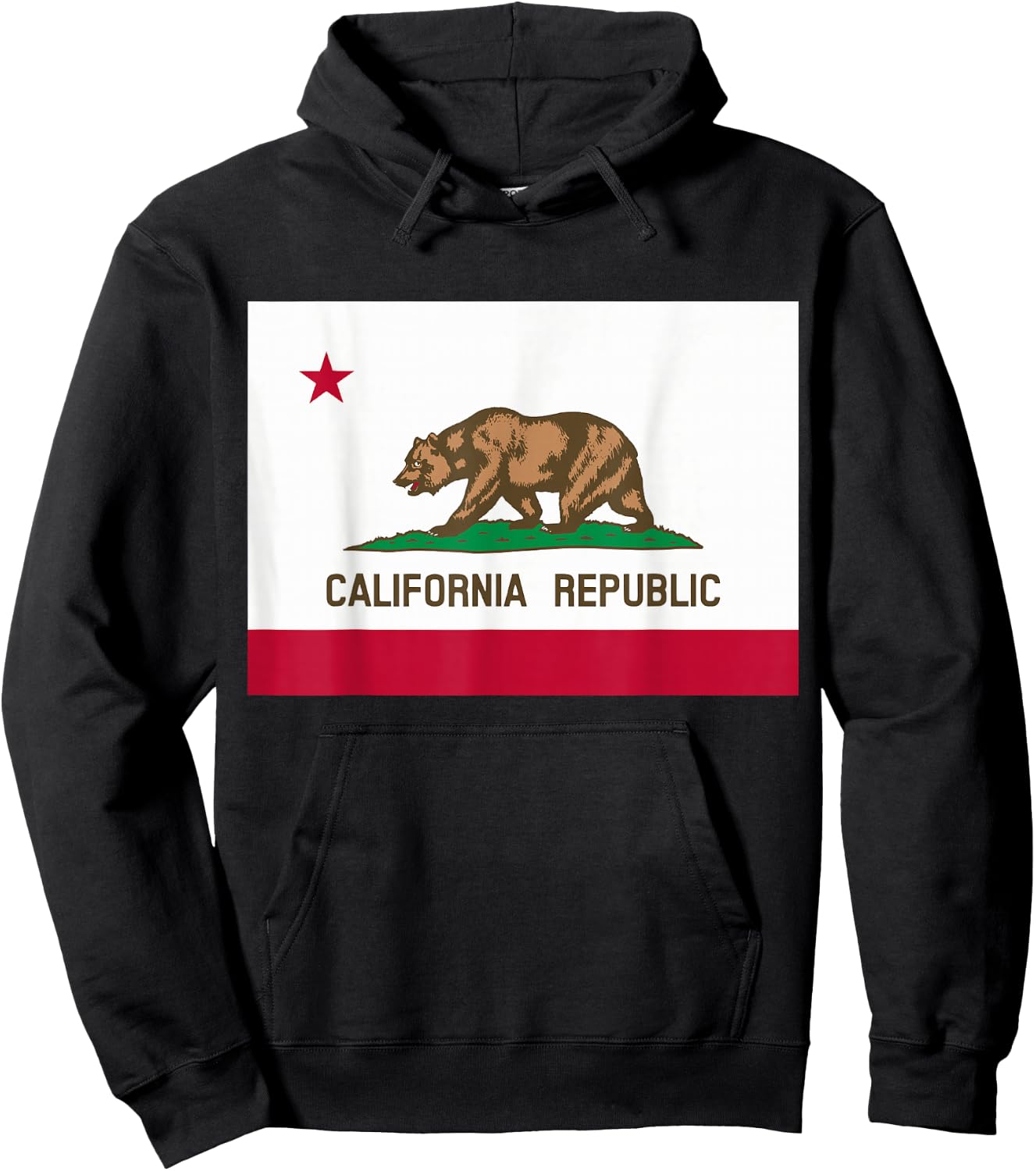 California State Flag T Shirt Hoodie - Hoodie | Black