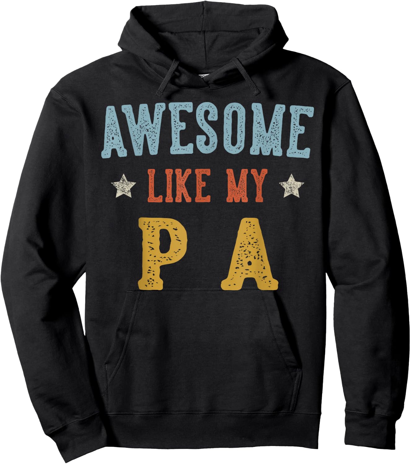 Awesome Like My PA Fathers Day Retro Grandpa Hoodie - Hoodie | Black