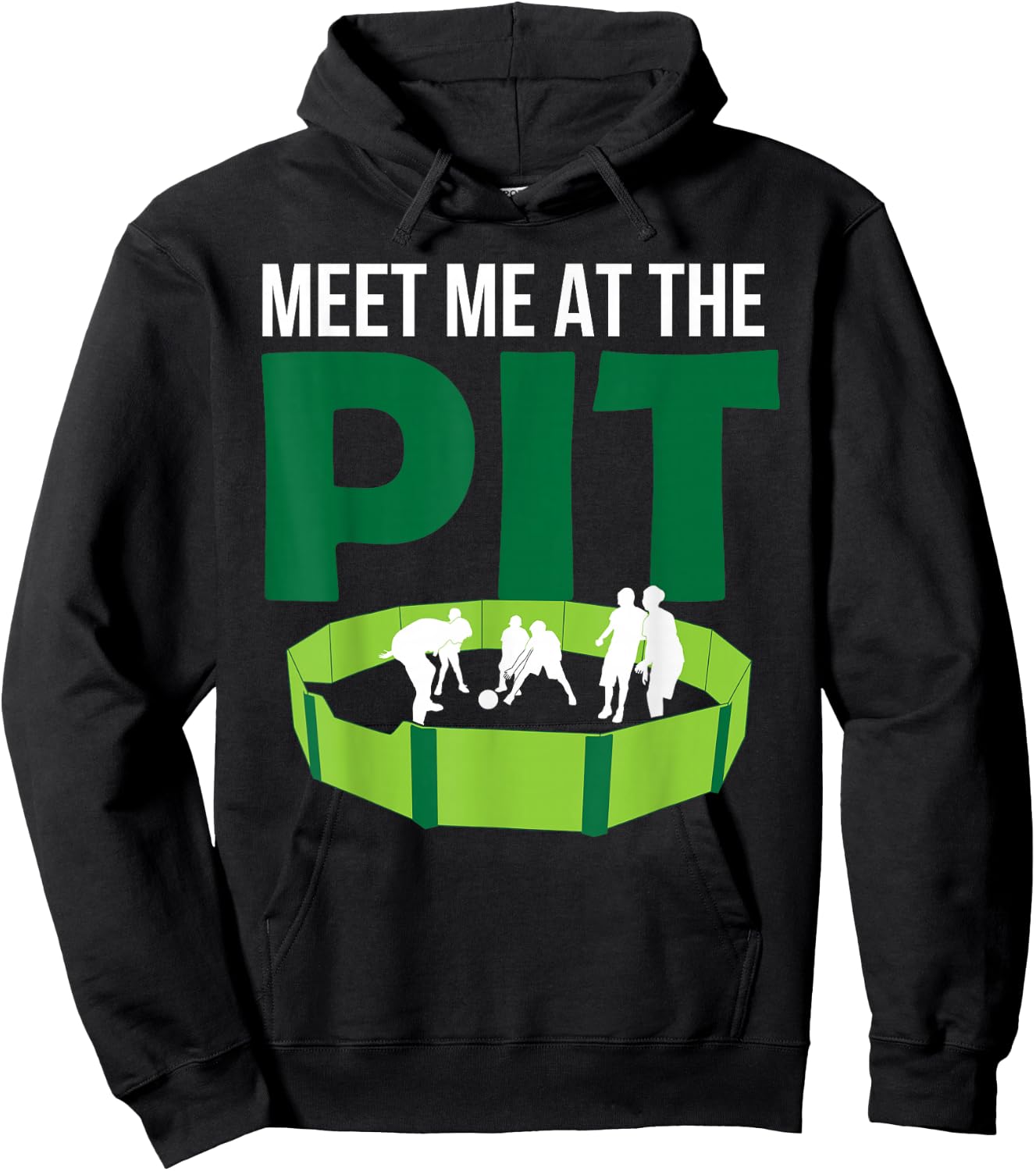 GaGa Ball Meet Me At The Pit Hexagon Octagon Game Lover Gift Hoodie - Hoodie | Black